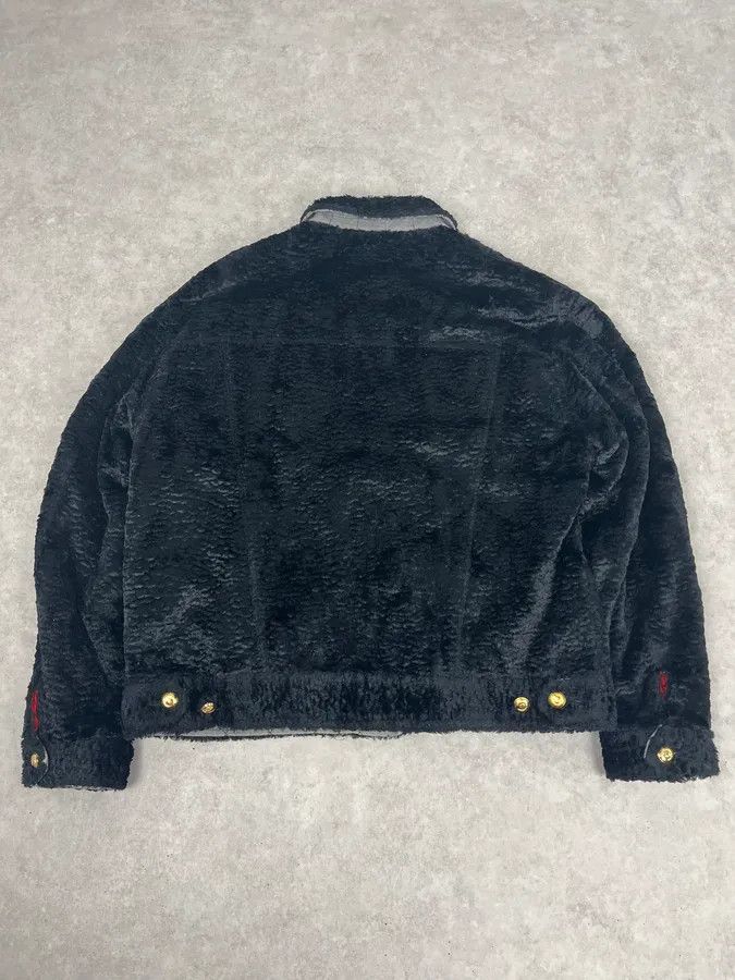 Moschino 1990s Moschino Black Fur Trucker Jacket Size US S / EU 44-46 / 1 - 6 Thumbnail