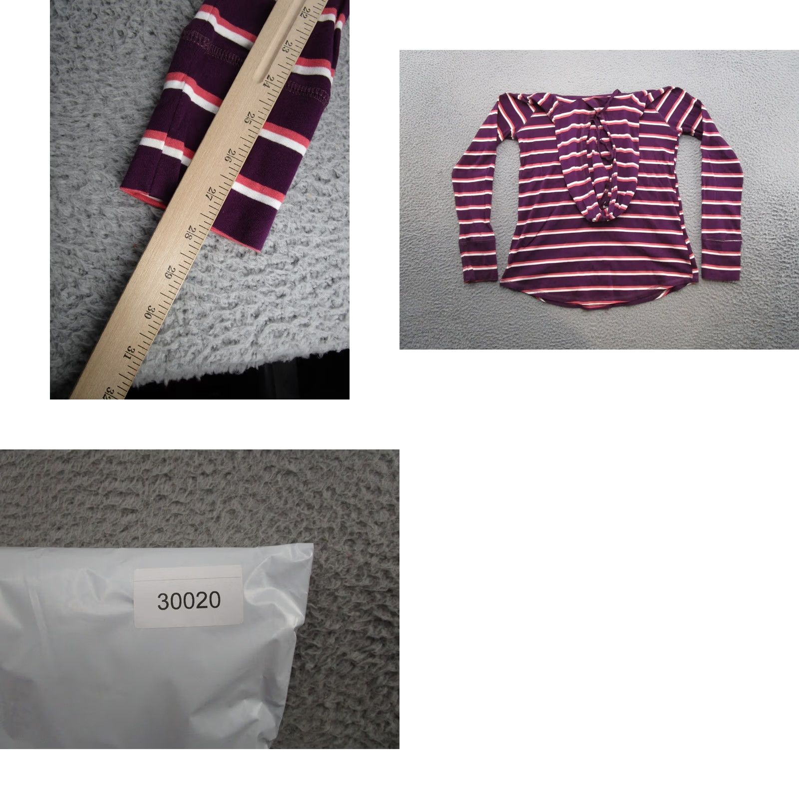 Eddie Bauer Eddie Bauer Women's Striped Lightweight Stretch Hoodie Outdoors Hiking L Multicolor Pullover Shirt Womens Size L / US 10 / IT 46 - 8 Thumbnail