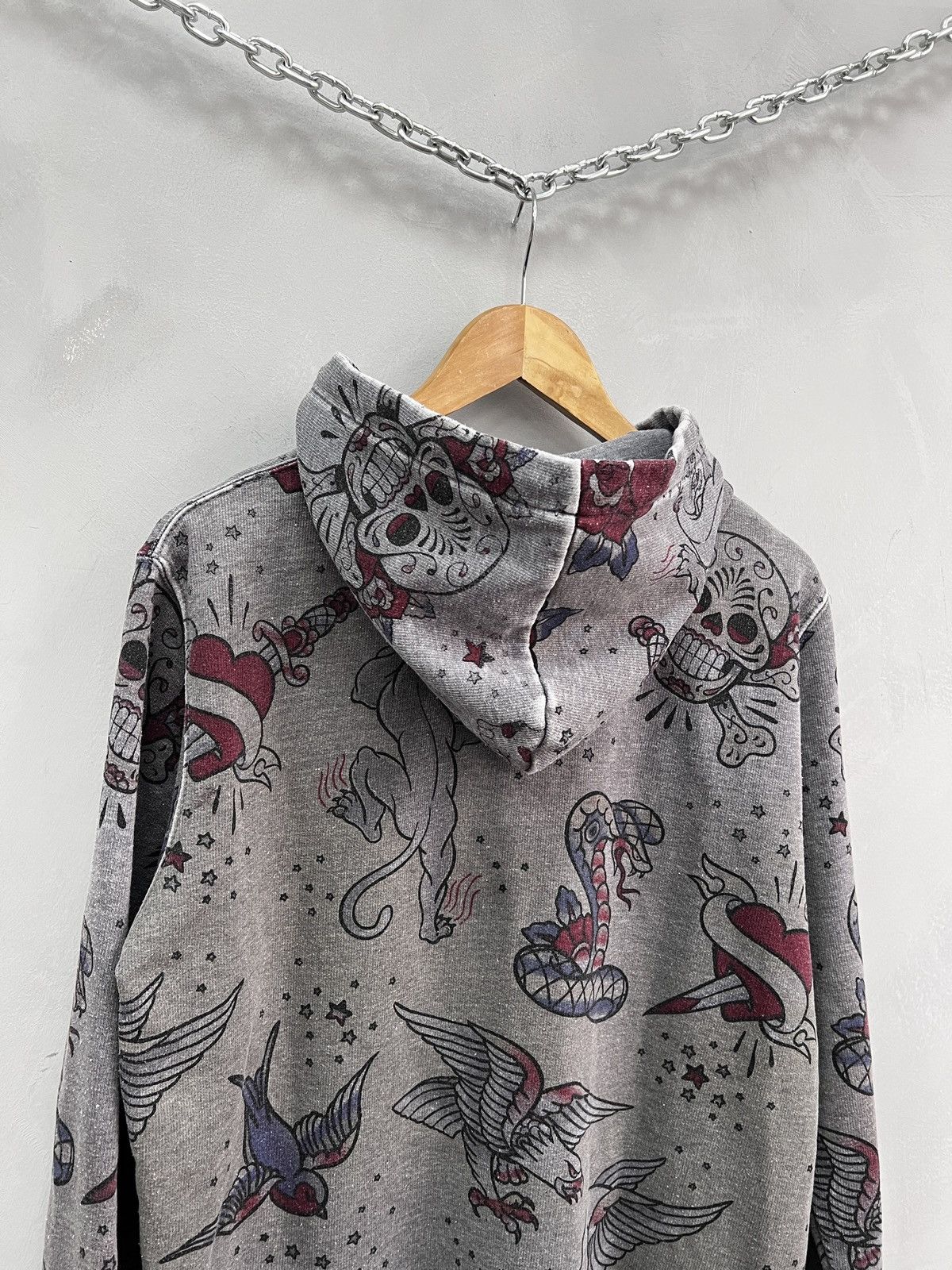 Affliction Vintage japanese hoodie edhardy style y2k rare hype Size US M / EU 48-50 / 2 - 6 Thumbnail