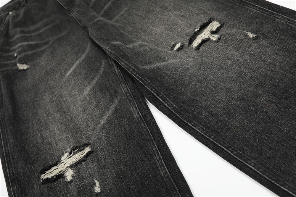 Japanese Brand × Jean American retro washed distressed men's ripped jeans Size US 32 / EU 48 - 6 Thumbnail