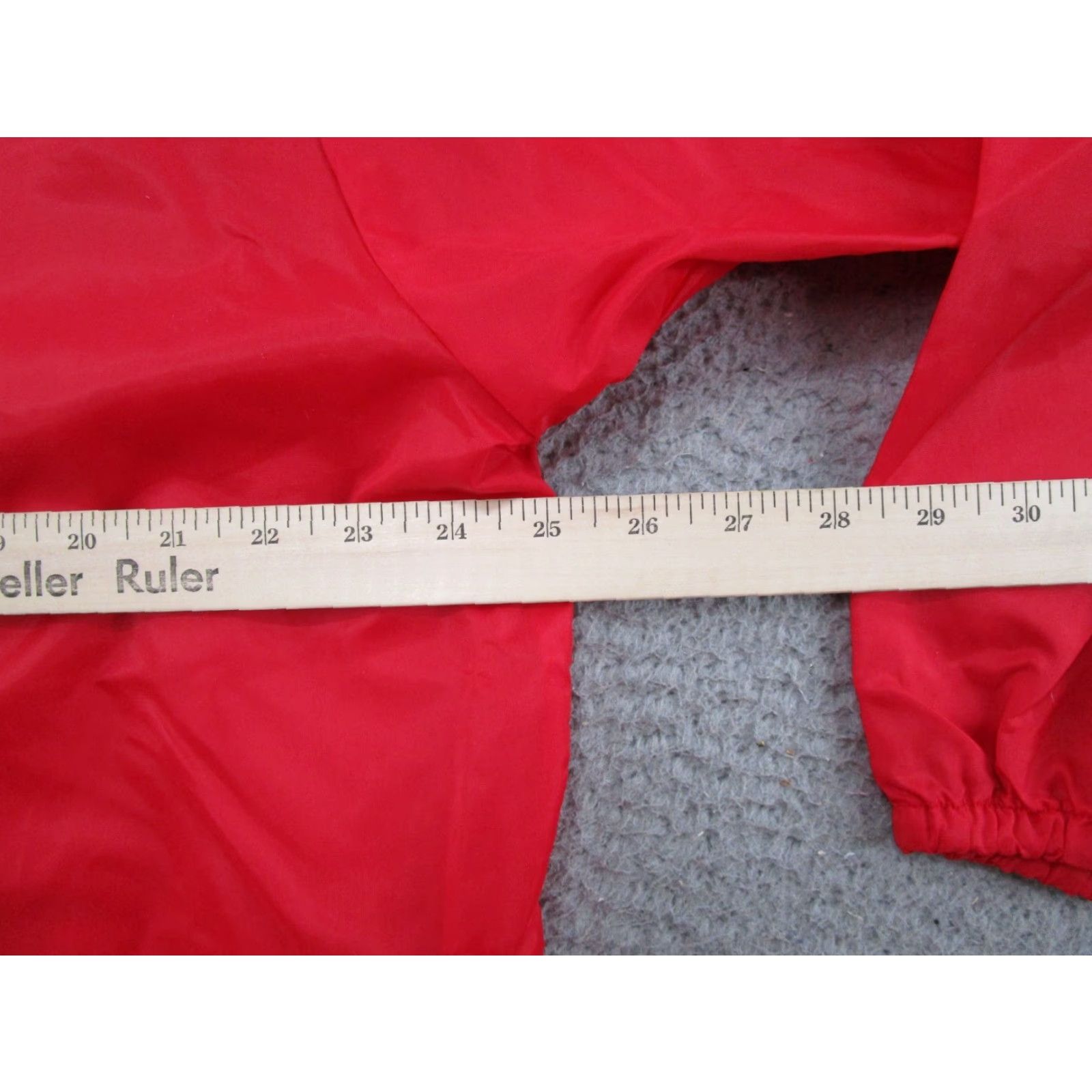Vintage VINTAGE Hilton 80s Bomber Jacket Men XL Red Satin Nylon Snap Up Casual Shirt Hanf? Size US XL / EU 56 / 4 - 6 Thumbnail