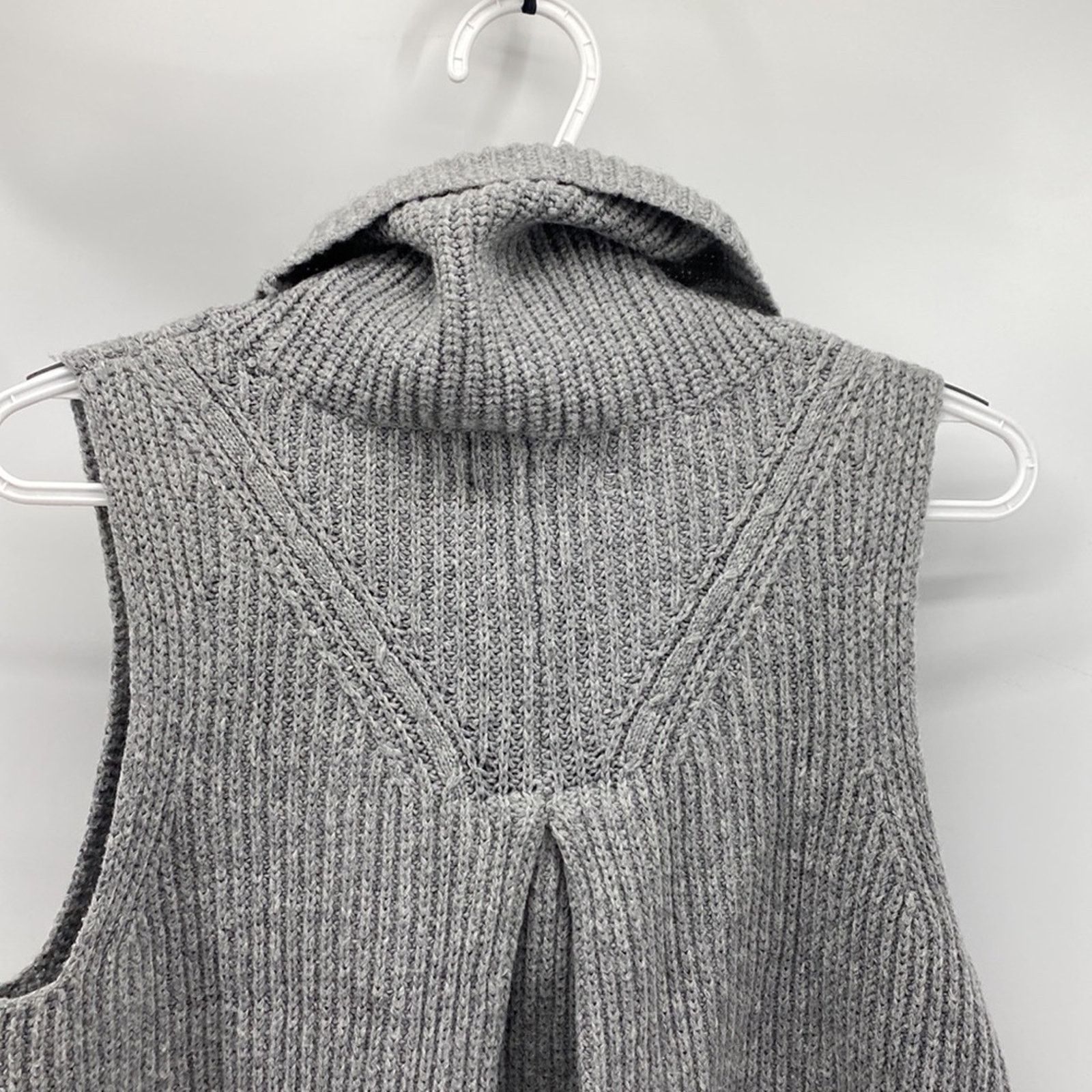Other Angel of the North grey wool sleeveless cowl neck hi lo Size M / US 6-8 / IT 42-44 - 5 Thumbnail