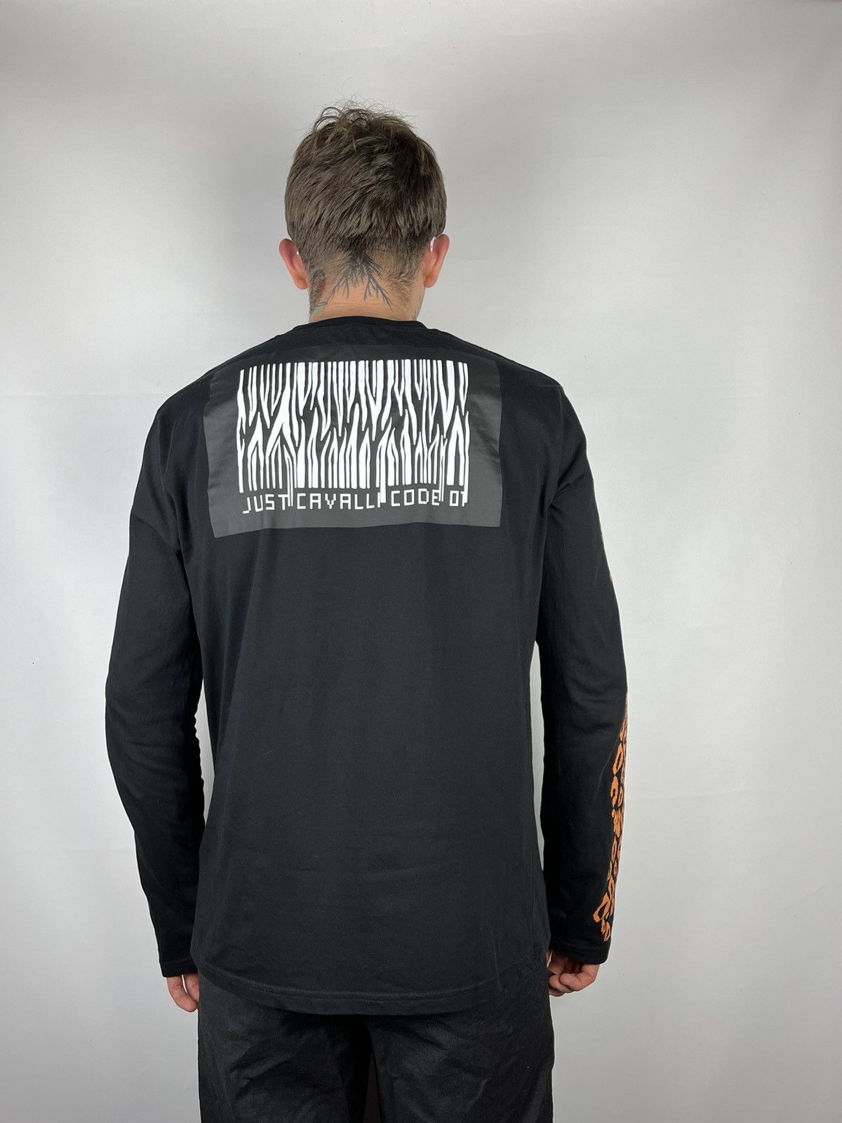 Just Cavalli Just Cavalli code 01 longsleeve t shirt stretch top fit tee Size US L / EU 52-54 / 3 - 3 Thumbnail