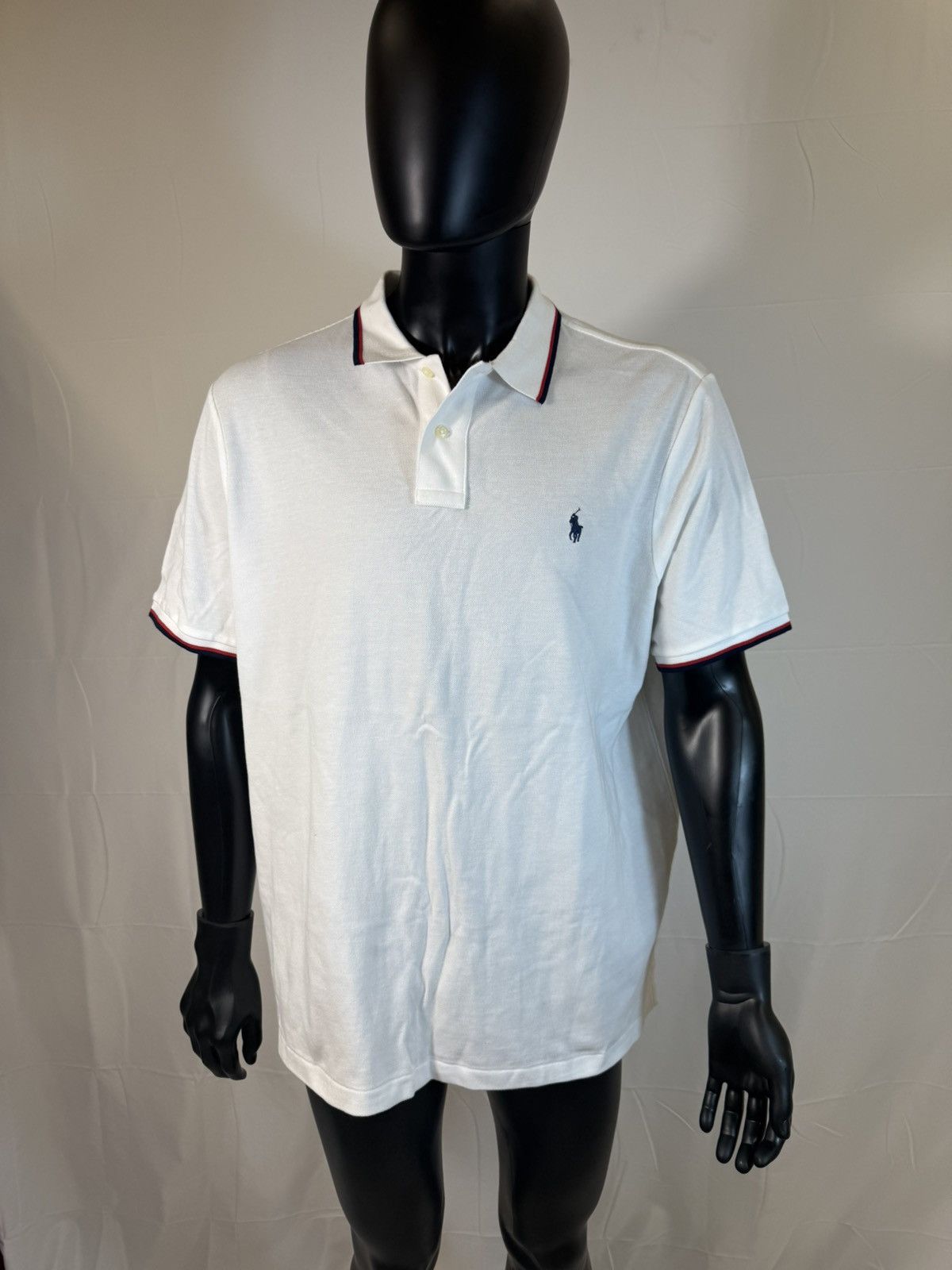Polo Ralph Lauren Polo Ralph Lauren Classic Fit White Shirt XL – Red/Navy Trim Size US XXL / EU 58 / 5 - 1 Thumbnail