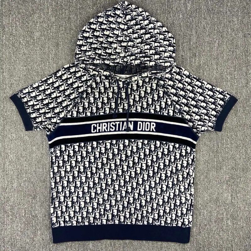Dior Dior Deep Blue Cotton Women's Hoodie 0089 Size M / US 6-8 / IT 42-44 - 1 Thumbnail