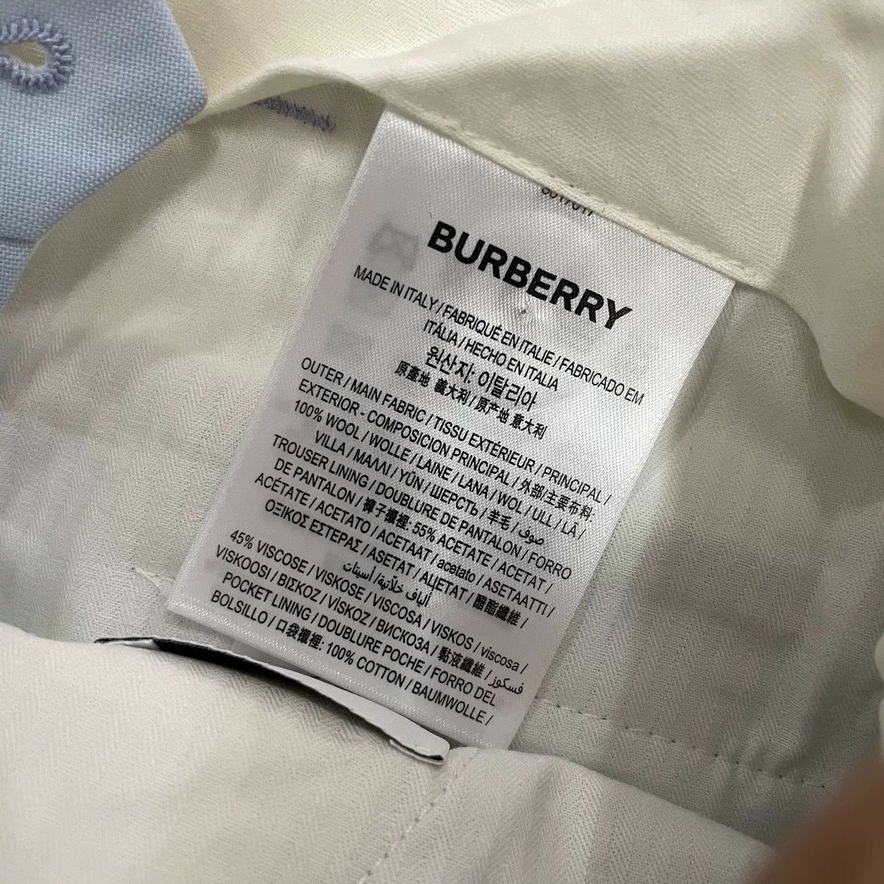 Burberry Burberry Haze Blue Trousers Size US 34 / EU 50 - 3 Thumbnail