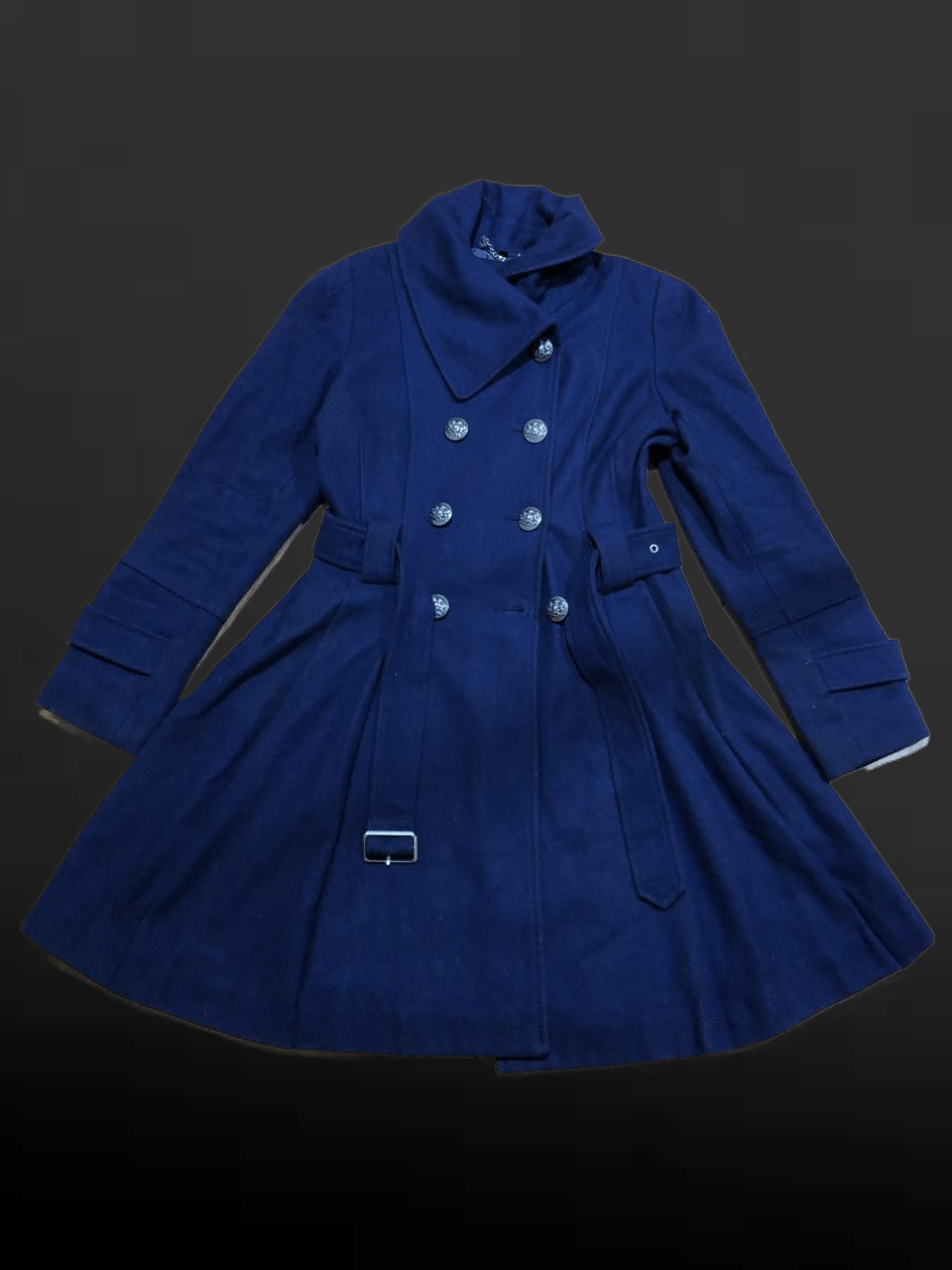 Guess VINTAGE GUESS Double Breasted Belted Coat Size M / US 6-8 / IT 42-44 - 1 Thumbnail