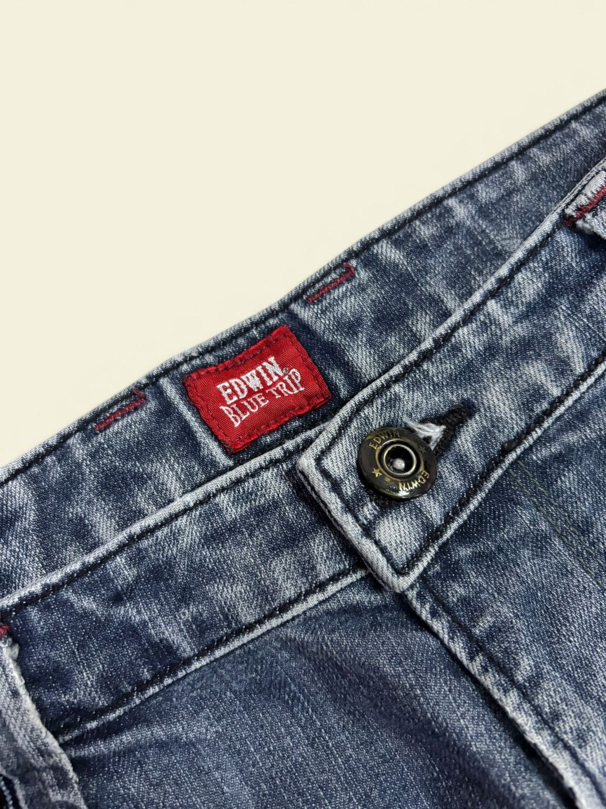 Comme des Garcons Japan Edwin Blue Trip Cargo Ultility Fade Jeans Size US 34 / EU 50 - 7 Thumbnail
