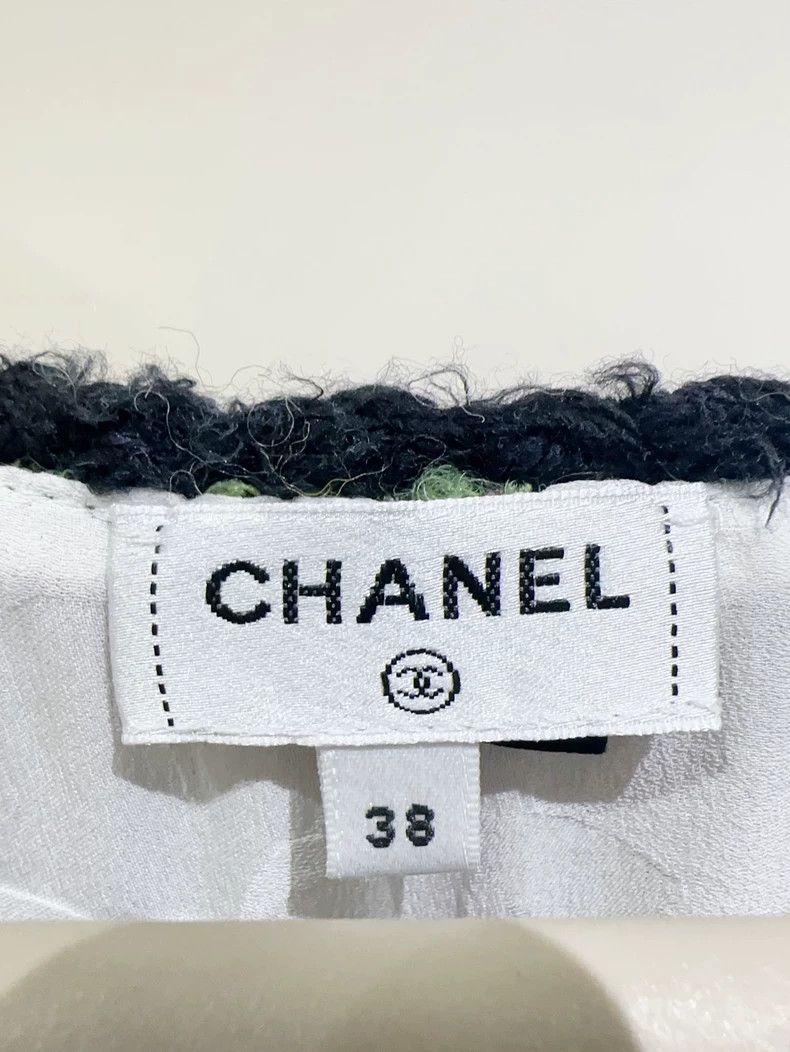 Chanel High-end handicraft soft tweed rolled-edged dress 25