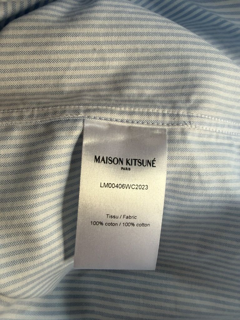 Maison Kitsune Maison Kitsuné striped oxford button down shirt (L / 42) Size US L / EU 52-54 / 3 - 7 Thumbnail
