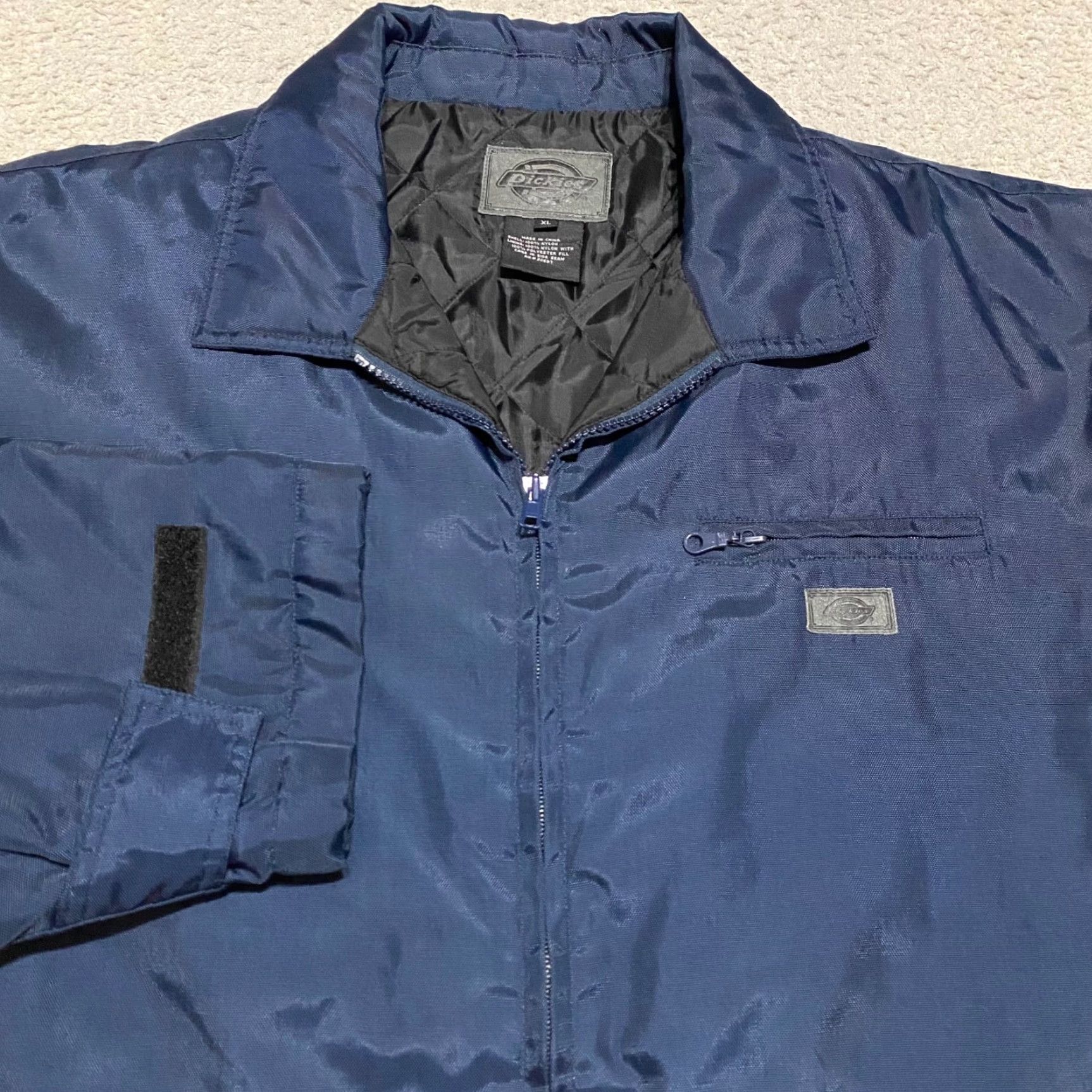 Dickies Dickies Jacket Mens XL Navy Full Zip Quilted Lined Nylon Pockets Work Outdoor Size US XL / EU 56 / 4 - 5 Thumbnail