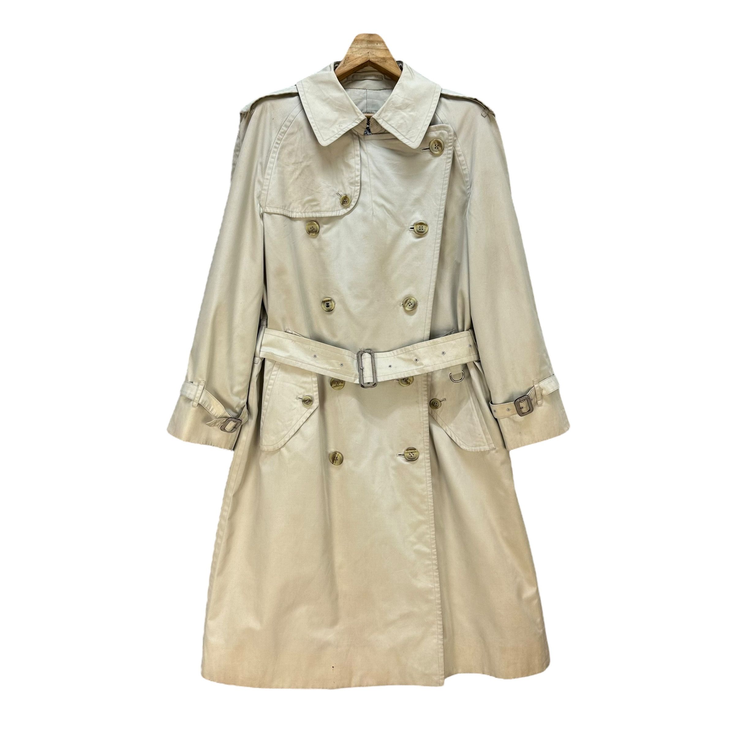 Burberry Vintage 90's BURBERRYS Double Breasted Trench Coat #A72-1755 Size L / US 10 / IT 46 - 1 Thumbnail