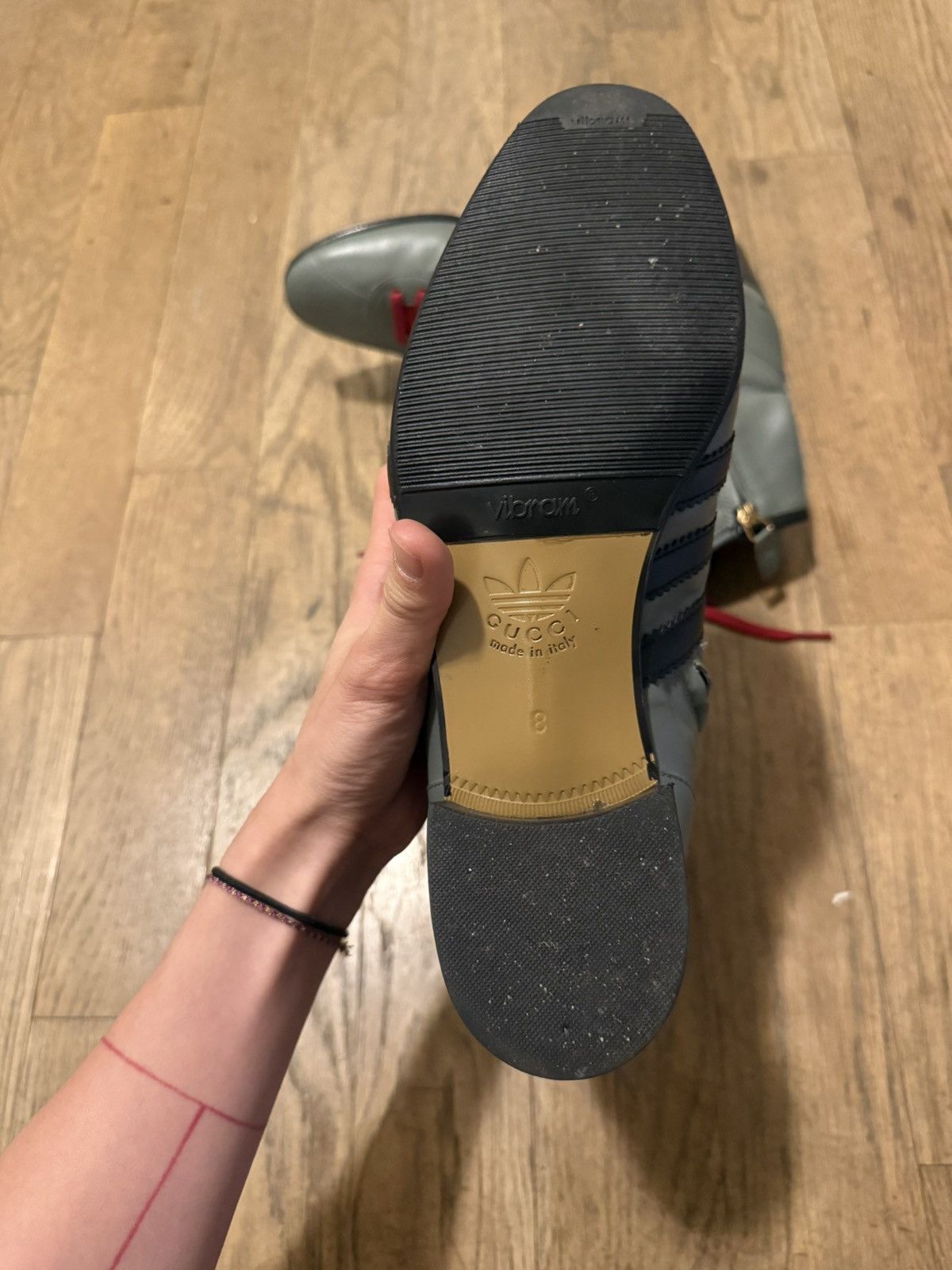 Adidas × Gucci Gucci x Adidas heeled boots in gray Size US 8 / EU 41 - 3 Thumbnail