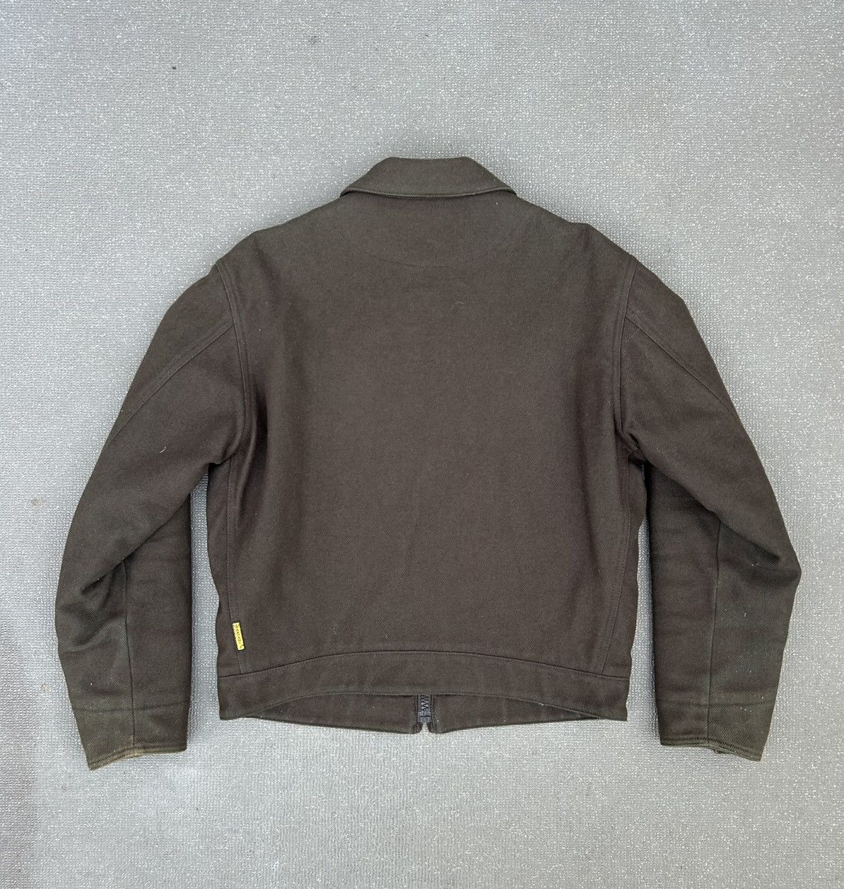Armani Armani Jeans 90s brown/green felt jacket Size US M / EU 48-50 / 2 - 3 Thumbnail