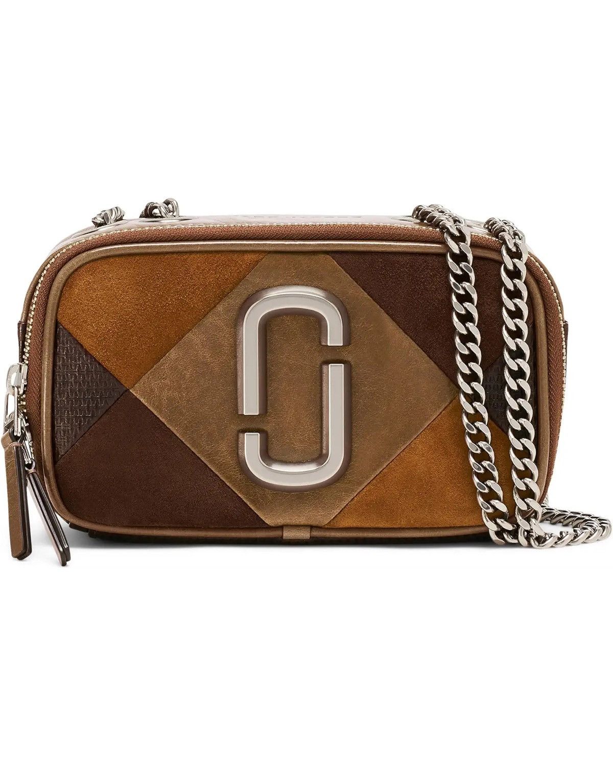 Marc Jacobs Marc Jacob’s the suede patchwork soft-shot bag Size ONE SIZE - 1 Thumbnail