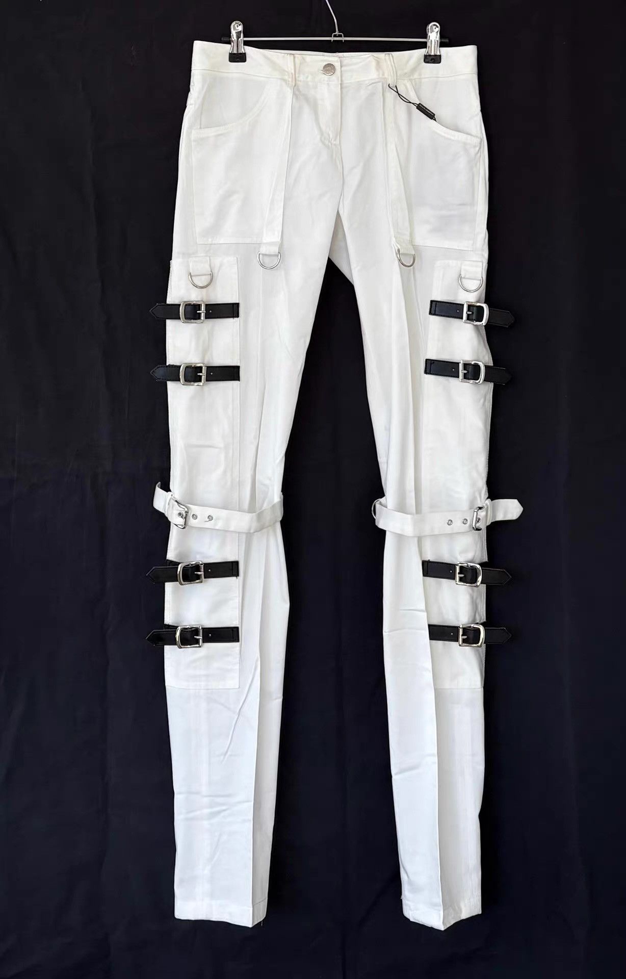 Dolce & Gabbana Dolce & Gabbana 2003SS Women's White Lace-Up Trousers Ｑ21 Size 40" / US 18 - 1 Thumbnail