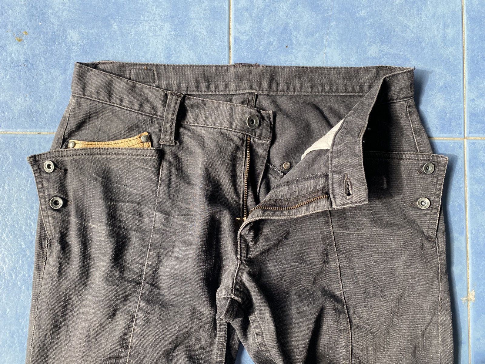 Japanese Brand Nicole Club For Men Black Denim Size US 31 - 7 Thumbnail