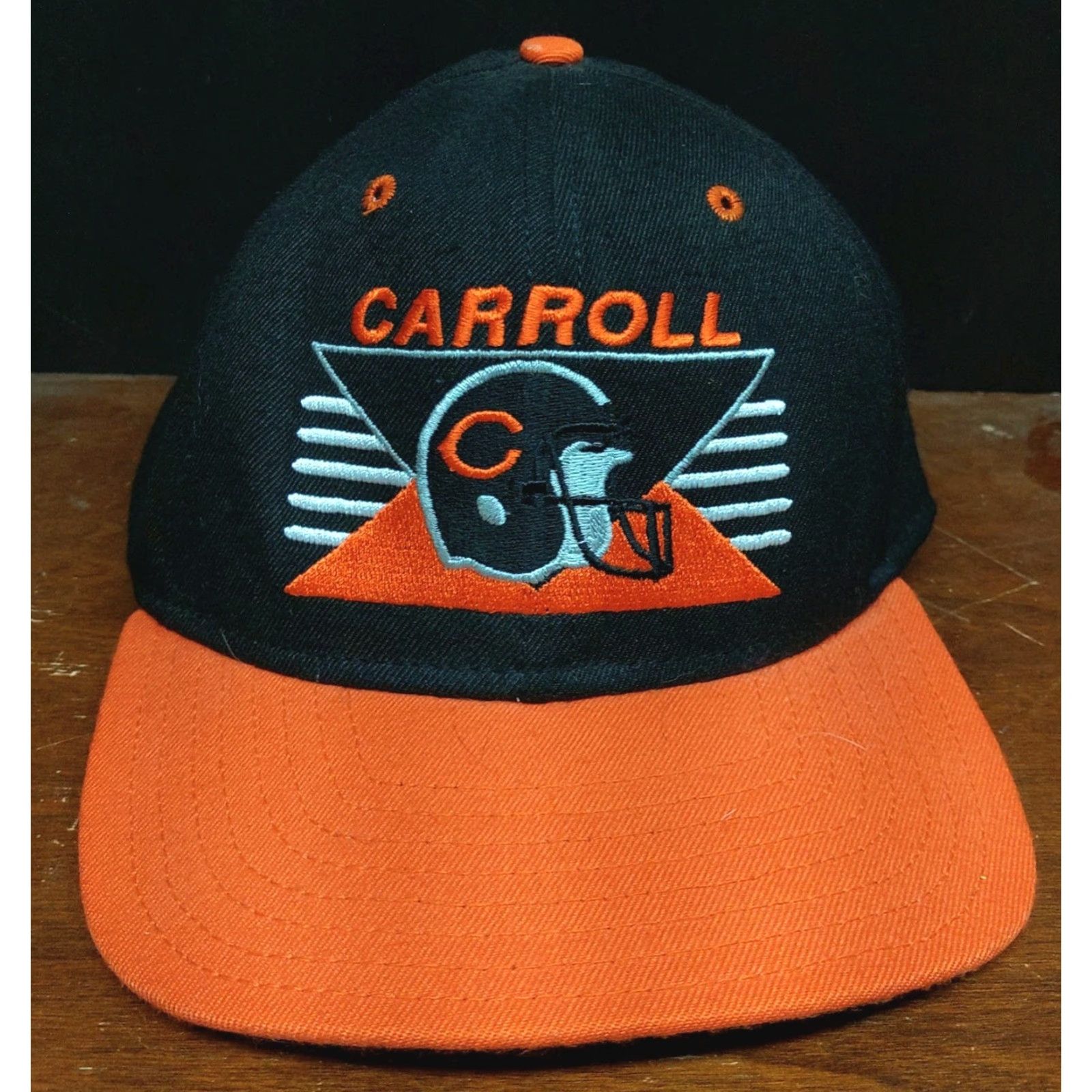 Vintage VINTAGE DeLong High School Snapback Hat Tigers Carroll Iowa 90s USA Men Adjustable Black Cotton Canvas Tigers 90s Sports Animals Hat Snapback Size ONE SIZE - 2 Thumbnail