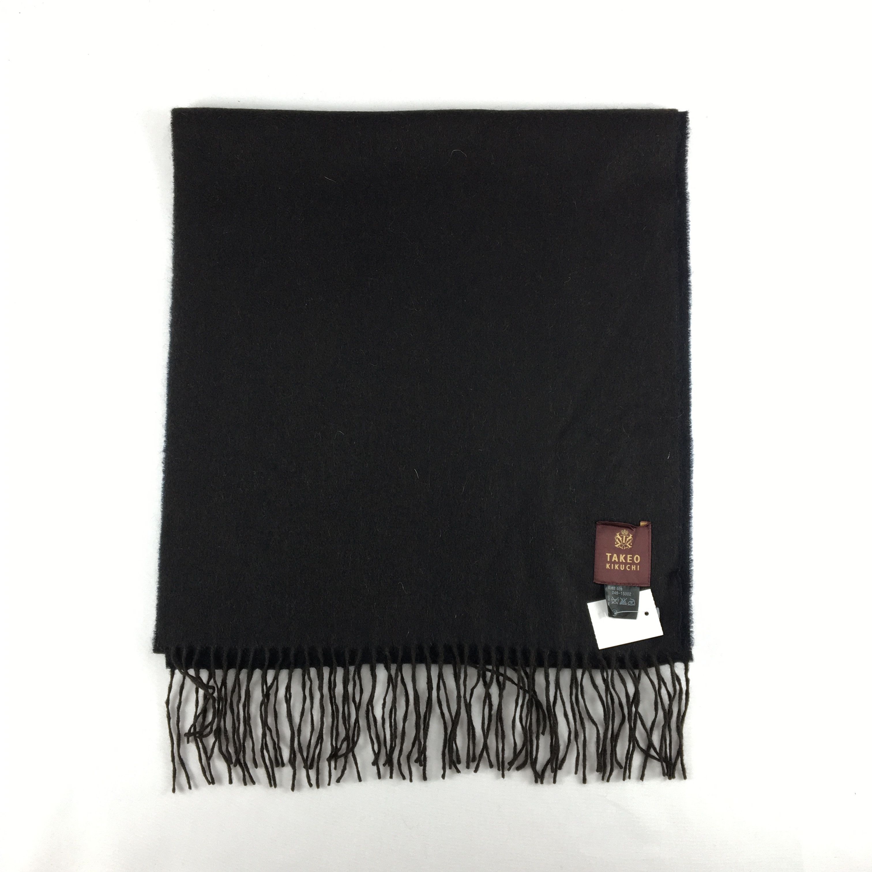 Takeo Kikuchi Vintage Y2K Takeo Kikuchi Scarf Muffler Wool Fringe Scarves Size ONE SIZE - 2 Thumbnail