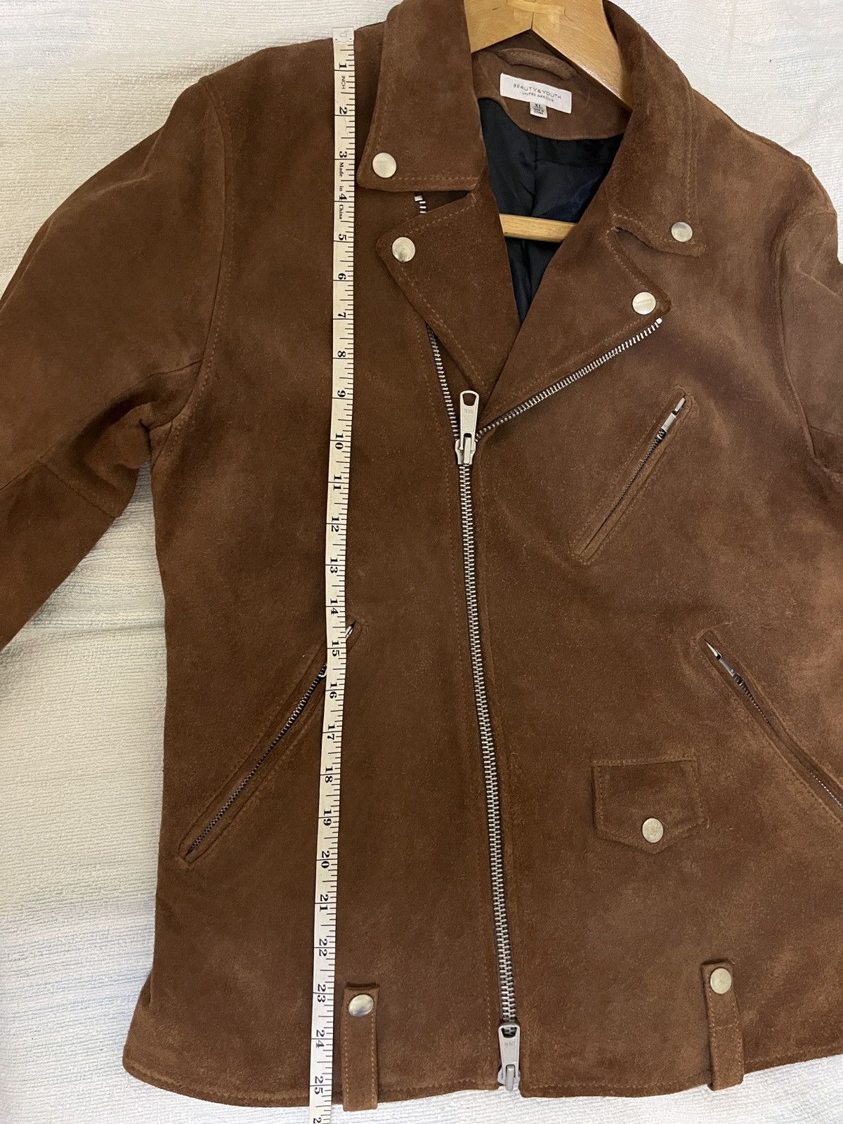 BEAUTY&YOUTH BEAUTY&YOUTH Double Collar Suede Cowhide Size S / US 4 / IT 40 - 10 Thumbnail