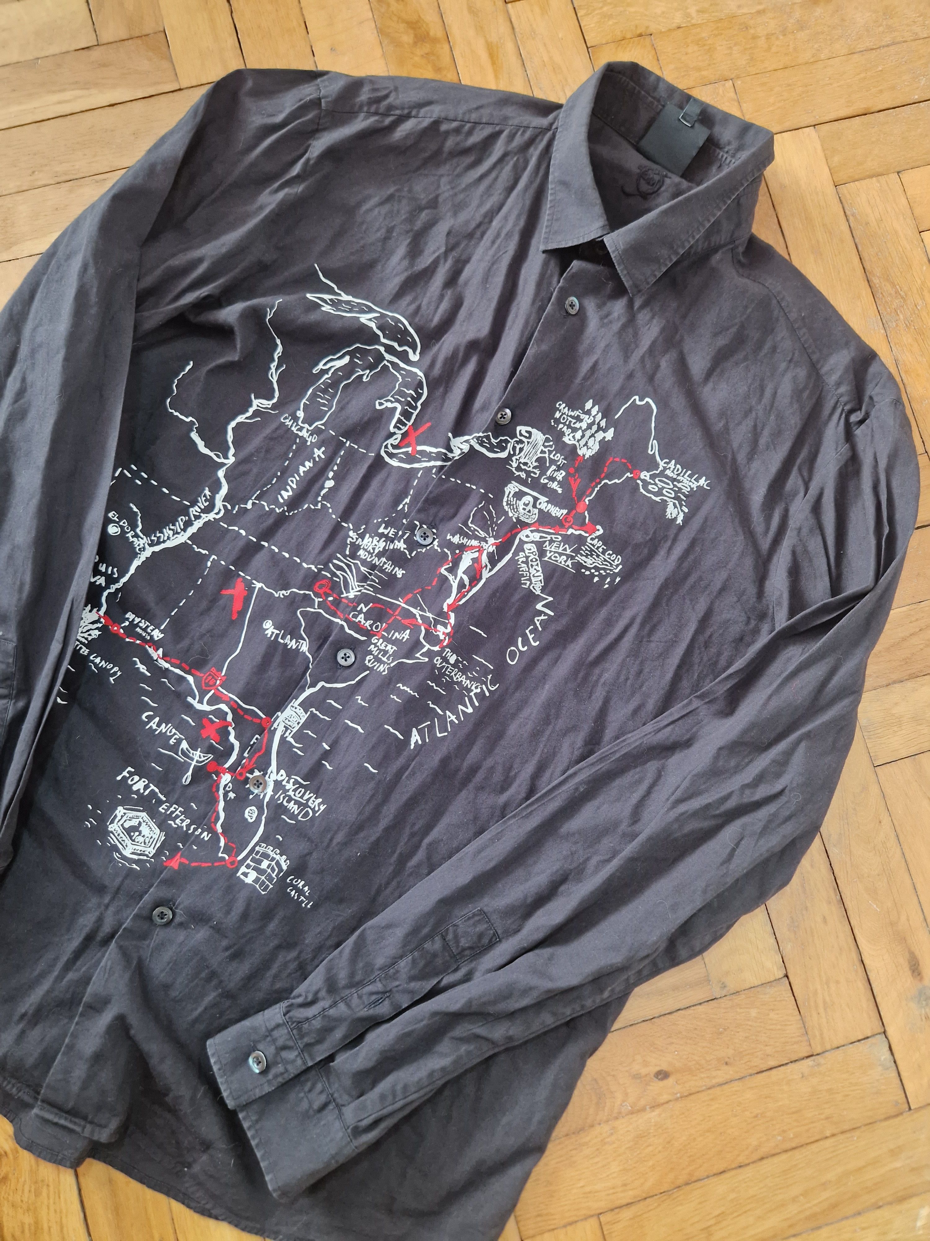 Alexander McQueen Alexander McQueen east coast vintage shirt Size US L / EU 52-54 / 3 - 2 Thumbnail