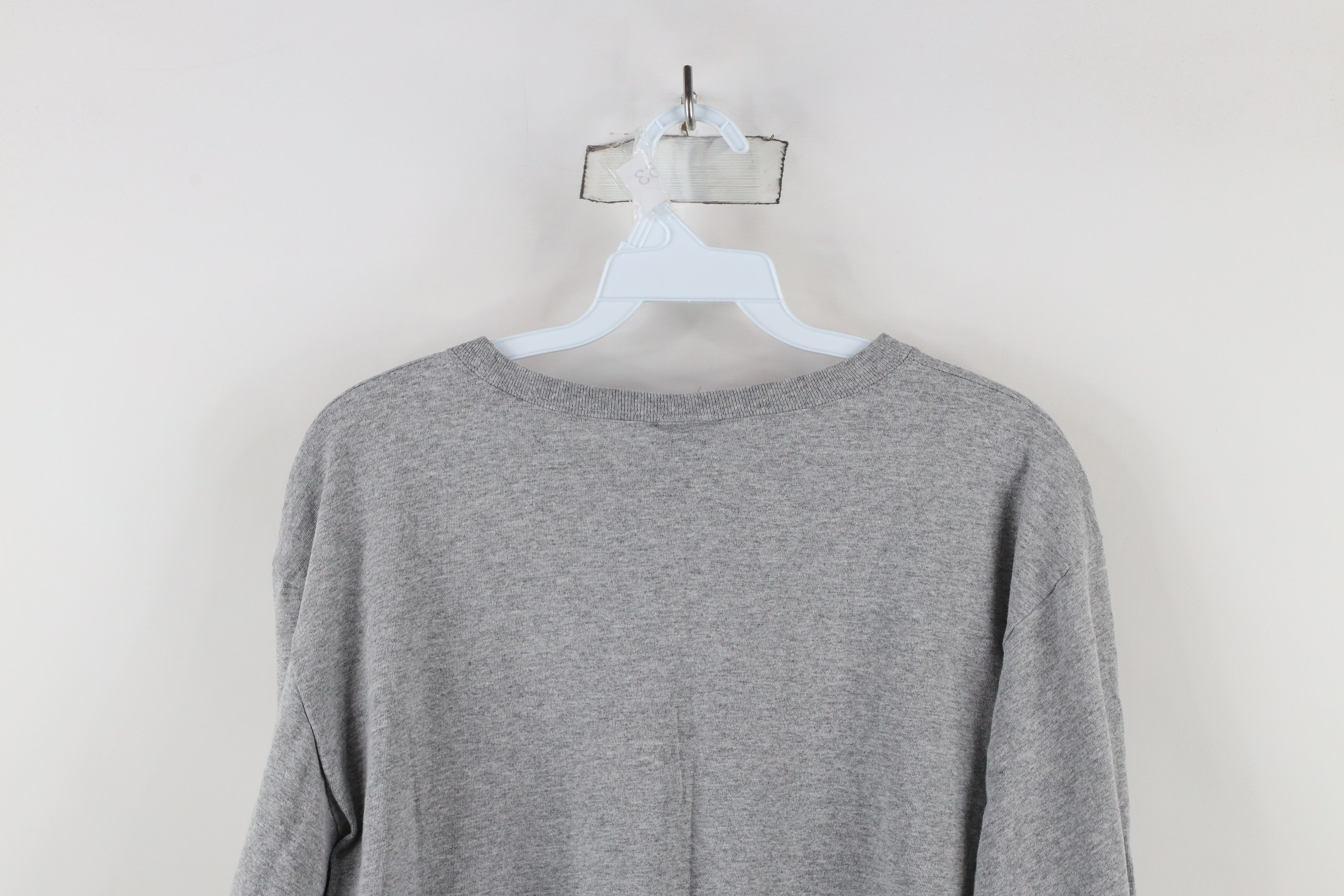 Reebok × Vintage Vintage 90s Reebok Long Sleeve T-Shirt Heather Gray USA Size US M / EU 48-50 / 2 - 13 Thumbnail
