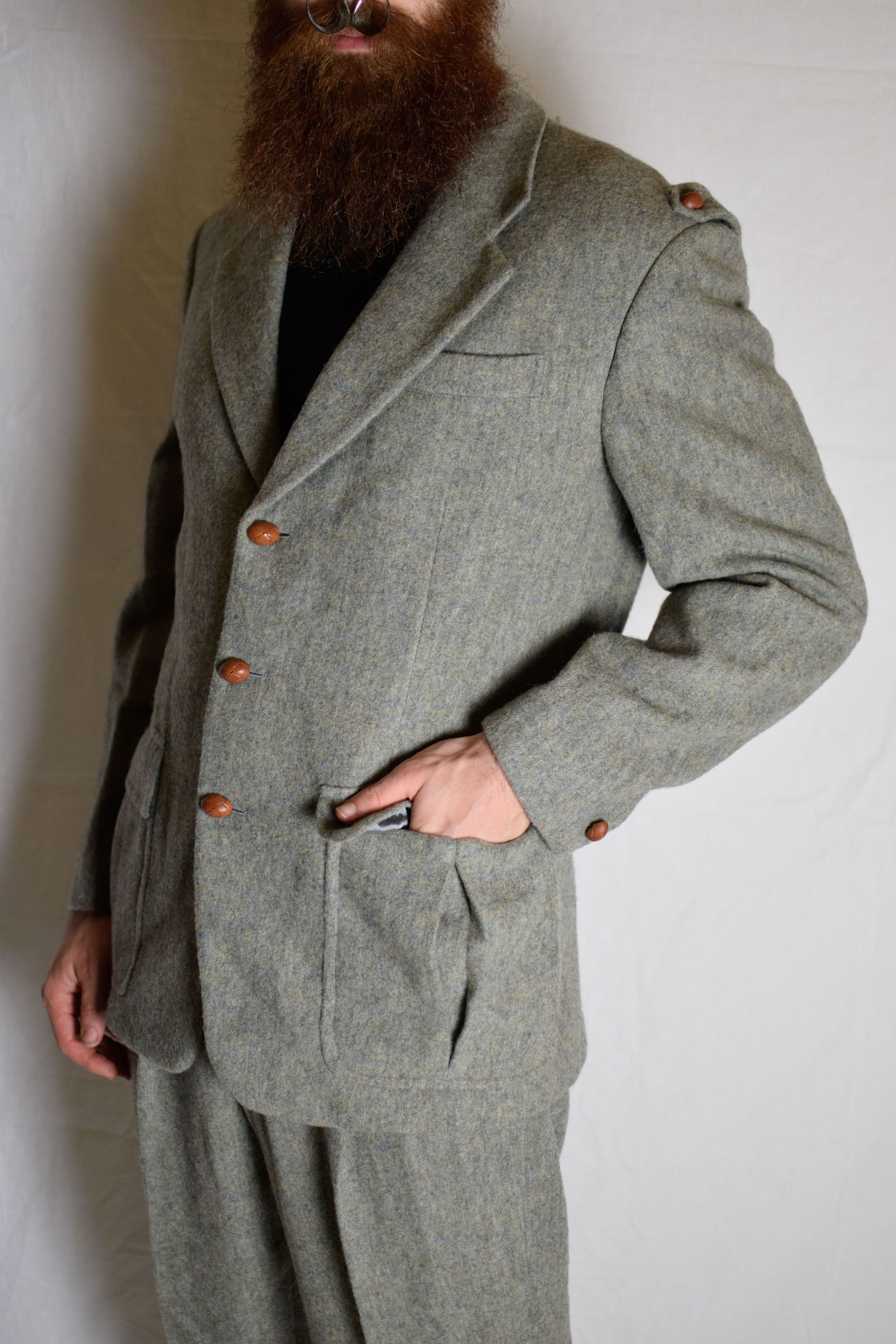 Yohji Yamamoto YYPH AW90 Archive Wool Suit Size 50R - 11 Thumbnail