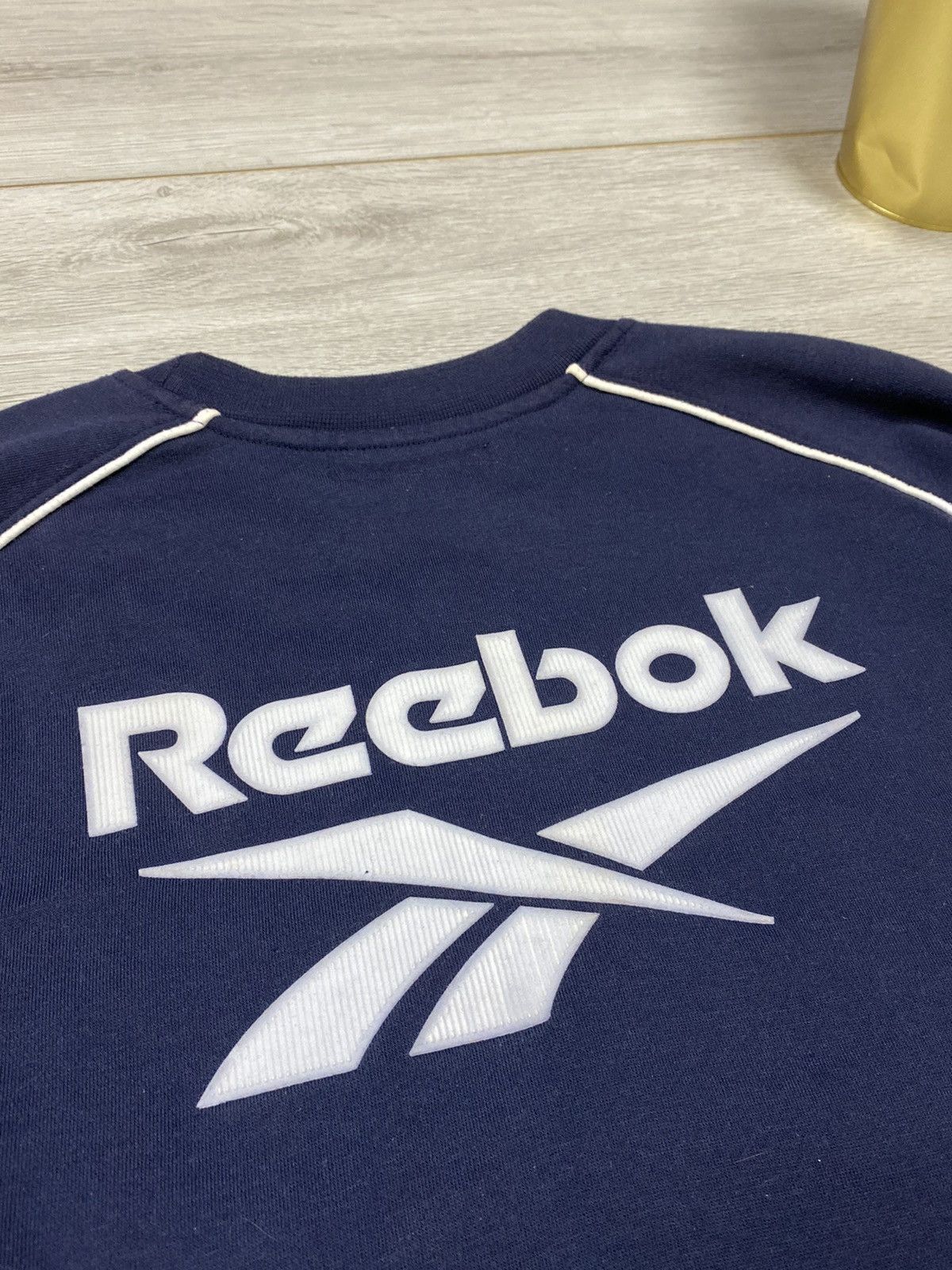 Rare! outlet Vintage Reebok Sweatshirt Hoodie Big Logo Jacket