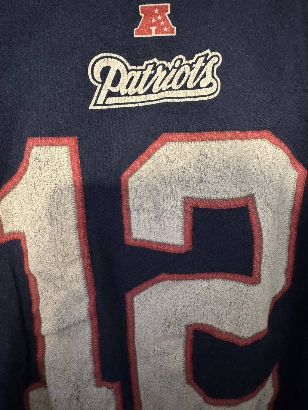 The Unbranded Brand New England Patriots Tom Brady #12 Player Tee Men M Blue Size US M / EU 48-50 / 2 - 3 Thumbnail