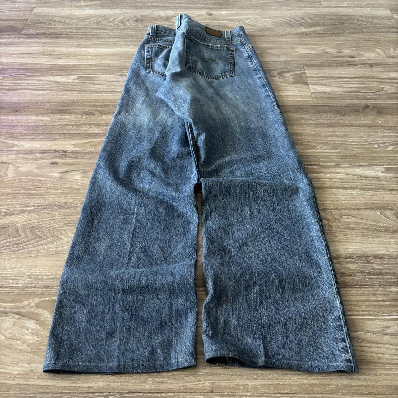 Vintage Crazy Vintage Y2K/2000s Baggy Grunge Dark Wash Essential Denim Jeans! 34x32 Size US 34 / EU 50 - 4 Thumbnail