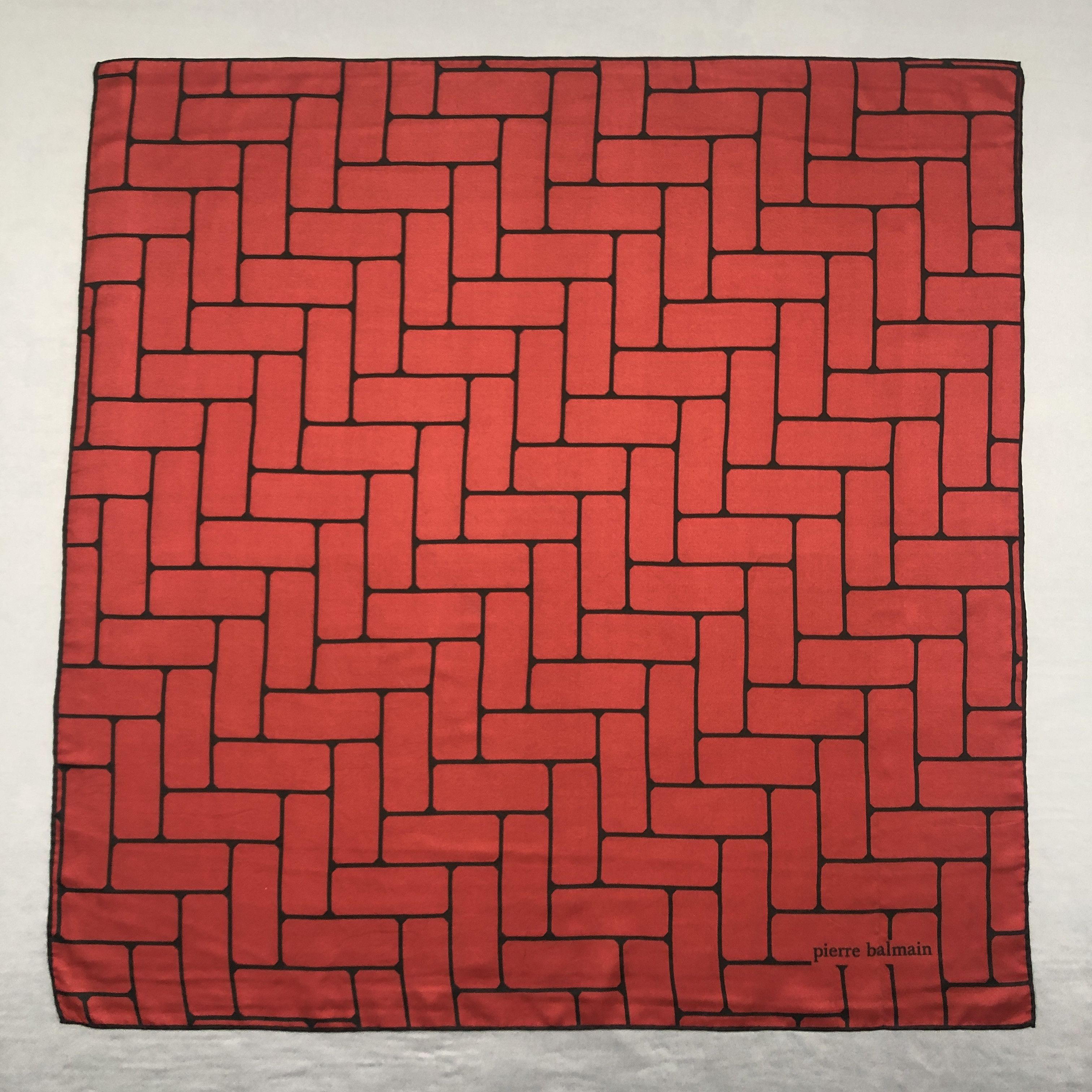 Pierre Balmain × Vintage Vintage Pierre Balmain SILK Scarf Twill Stole Wraps Scarves Size ONE SIZE - 1 Thumbnail