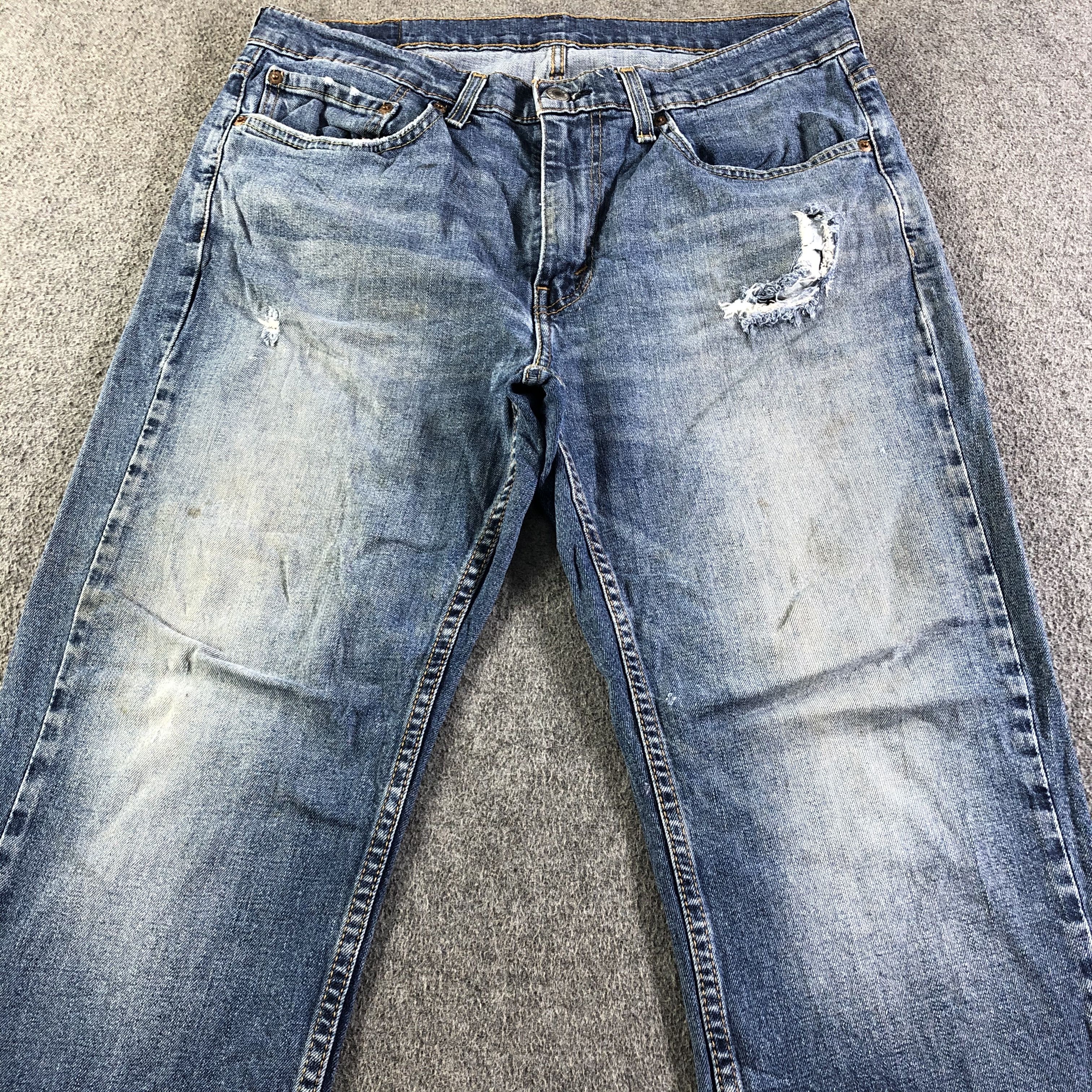 Levi's Vintage Blue Wash Levis 514 Jeans-J4407 Size US 34 / EU 50 - 3 Thumbnail