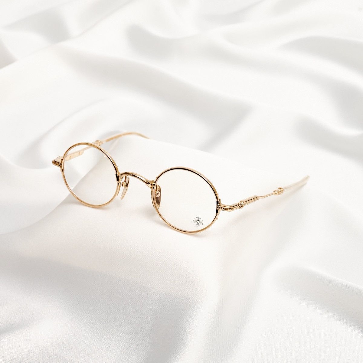 Chrome Hearts CHROME HEARTS EDITH F CRYSTAL /GOLD PLATED GLASSES Size ONE SIZE - 1 Thumbnail