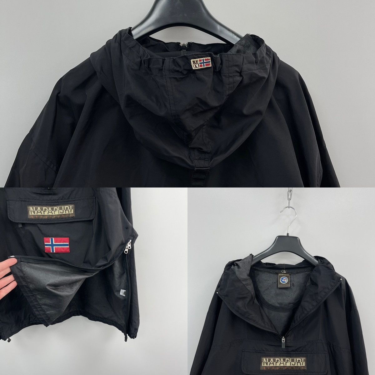 Napapijri Napapijri Rainforest Nylon Anorak Jacket Vintage Black Size US M / EU 48-50 / 2 - 5 Thumbnail