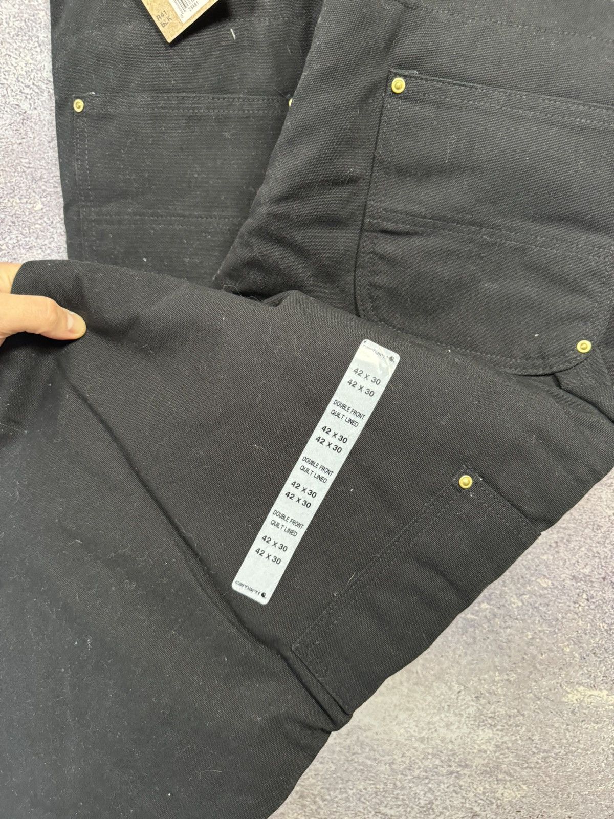 Carhartt NWT Carhartt double knee overall Black fit 42x30 Size US 42 / EU 58 - 16 Thumbnail