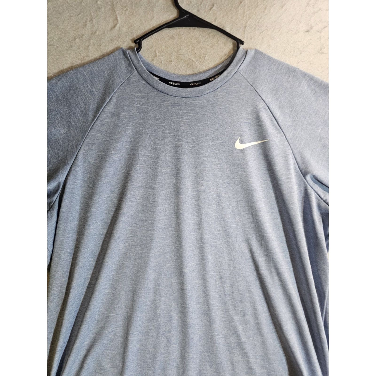 Nike NIKE Classic Dri-Fit Swim Shirt Short Sleeve UPF 40+ Blue Men's XL Size Shirt Beach UV-Protection Sports Swin DriFit Size US XL / EU 56 / 4 - 2 Thumbnail