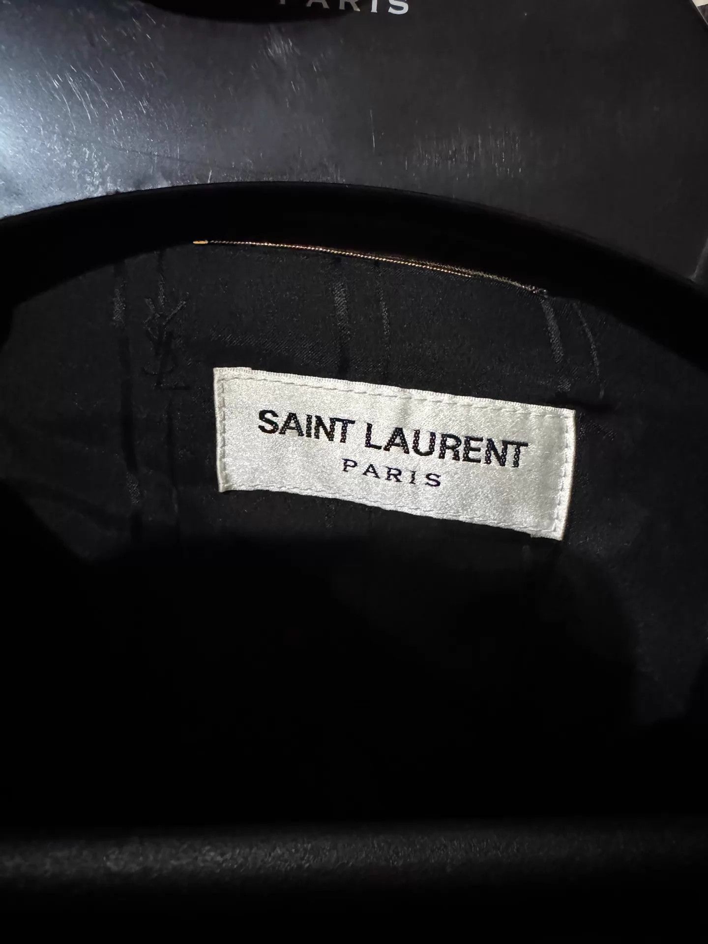 Saint Laurent Paris YSL 23 Runway Sheepskin Leather Unisex F36 Jacket Size XS / US 0-2 / IT 36-38 - 6 Thumbnail