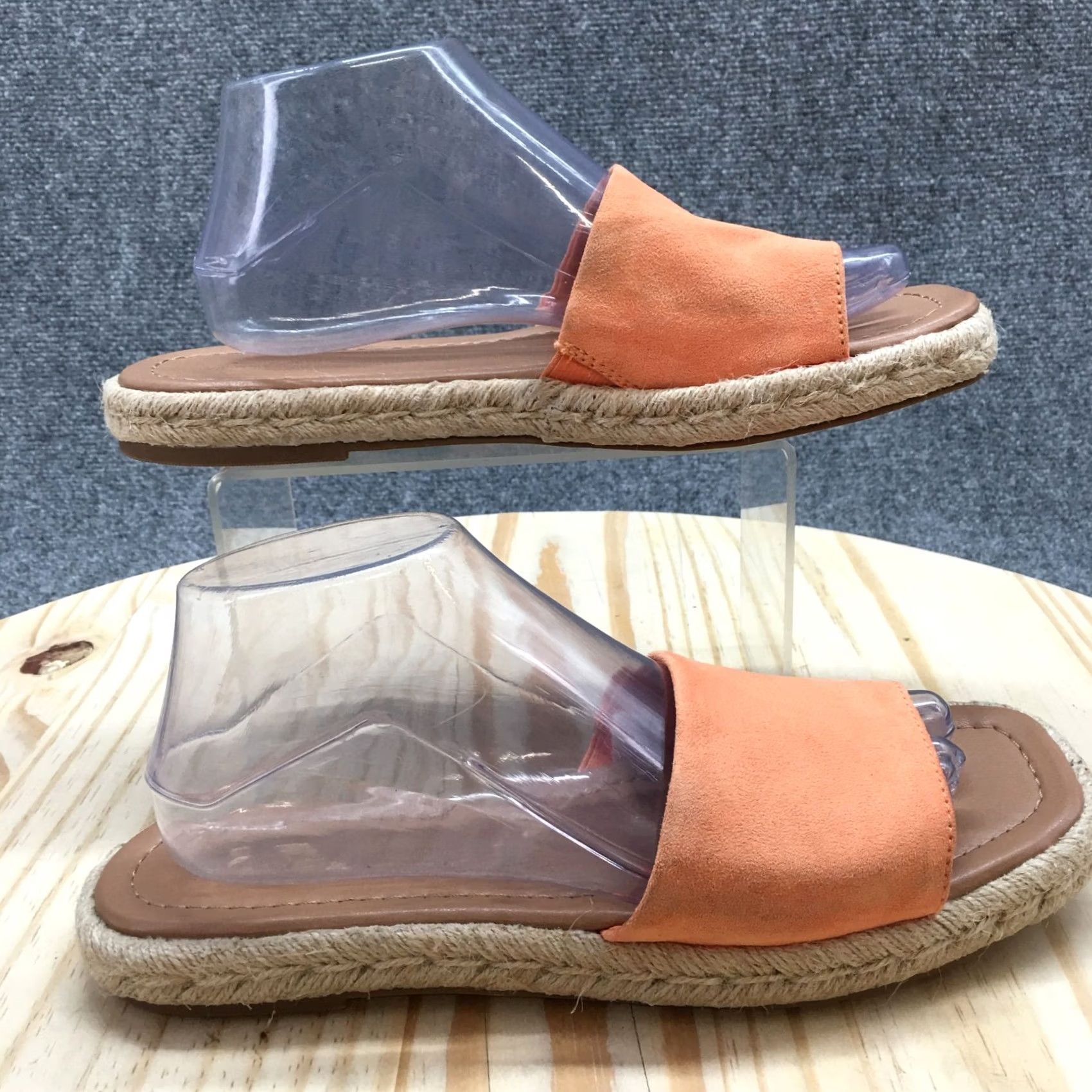 Vintage Universal Thread Sandals Womens 10 Maren Slip On Espadrille Slide Orange Sandal Size US 10 / IT 40 - 2 Thumbnail