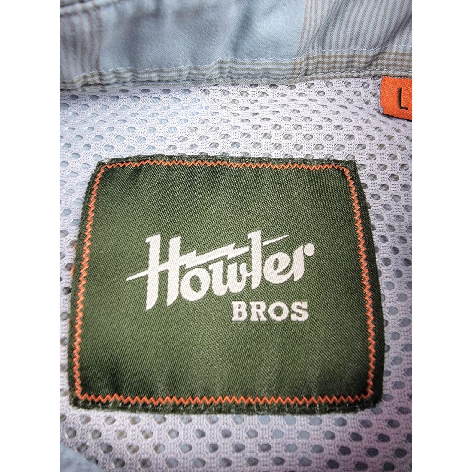 Howler Brothers Howler Bros Shirt Mens L Blue Plaid Short Sleeve Button Up Lightweight Size US L / EU 52-54 / 3 - 3 Thumbnail
