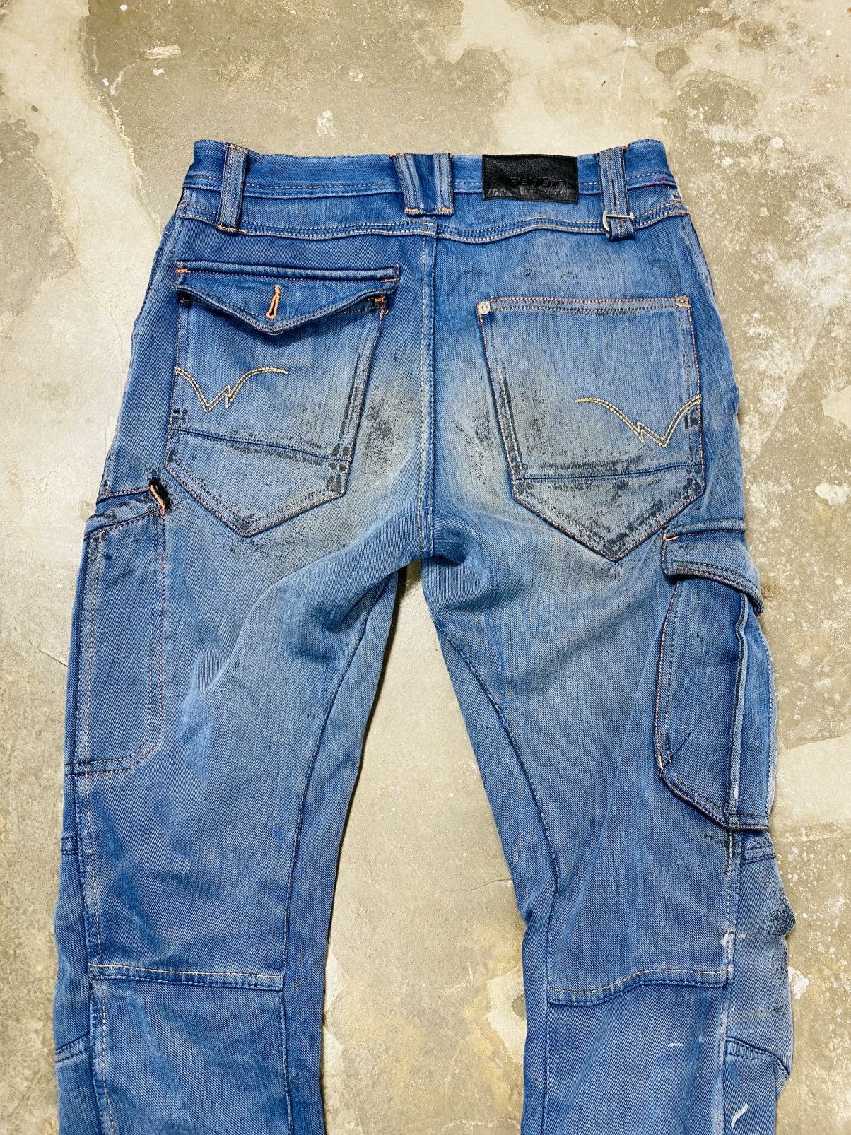 Japanese Brand Rare Fieldcore Strecthable Banana Curve Cargo Jeans Size US 30 / EU 46 - 10 Thumbnail