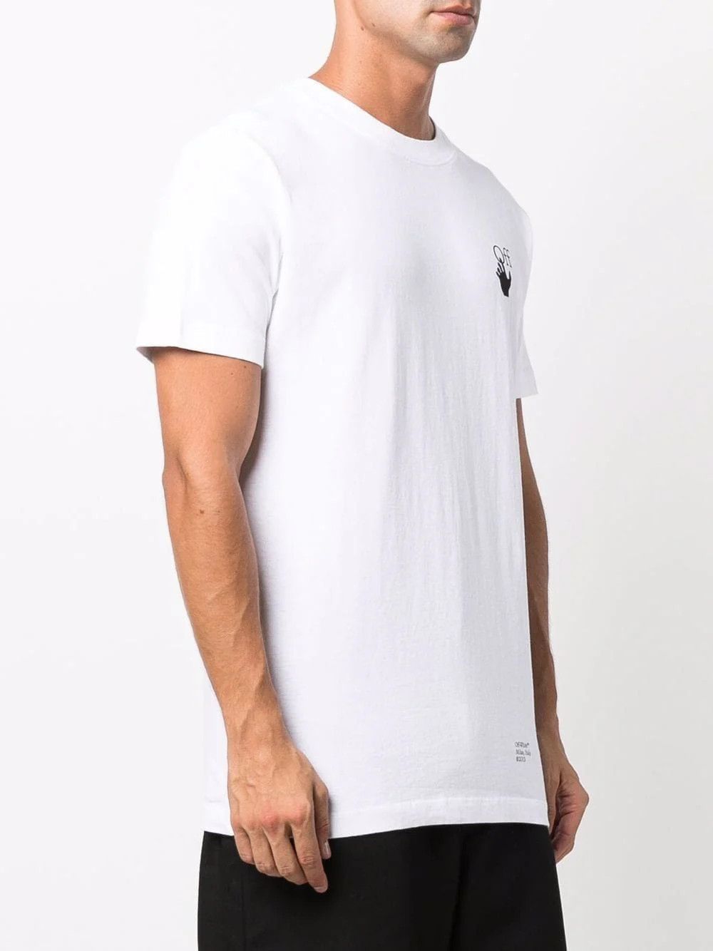 Off-White White Monochrome Caravaggio Arrows Logo T-Shirt Size US S / EU 44-46 / 1 - 3 Thumbnail