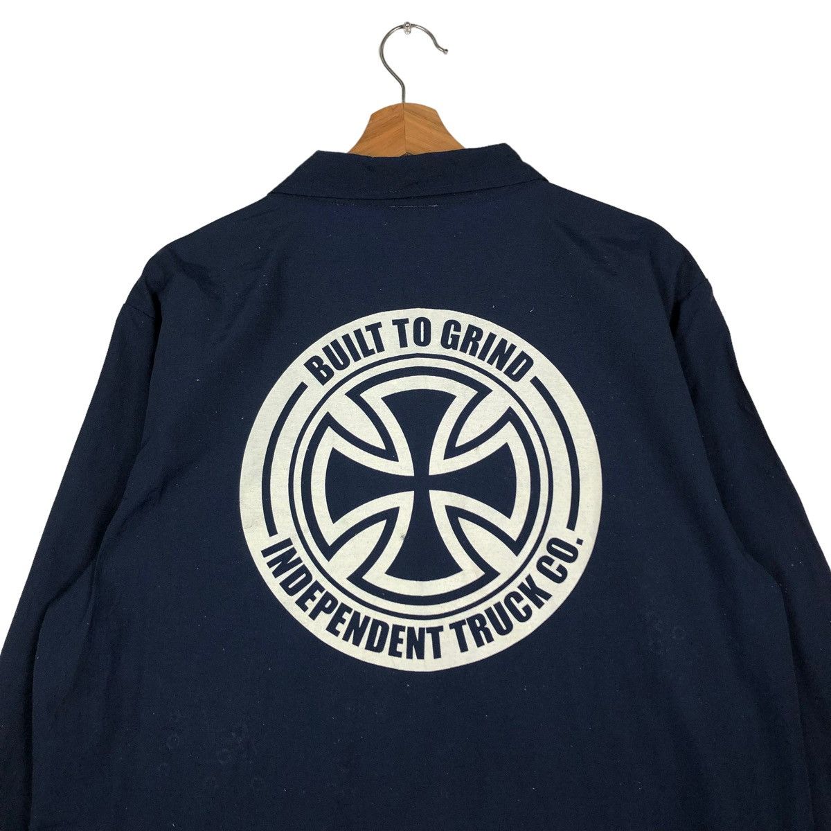Independent Trading Co. 🔥VINTAGE BUTTON JACKET INDEPENDENT TRUCK CO BIG LOGO Size US M / EU 48-50 / 2 - 9 Thumbnail
