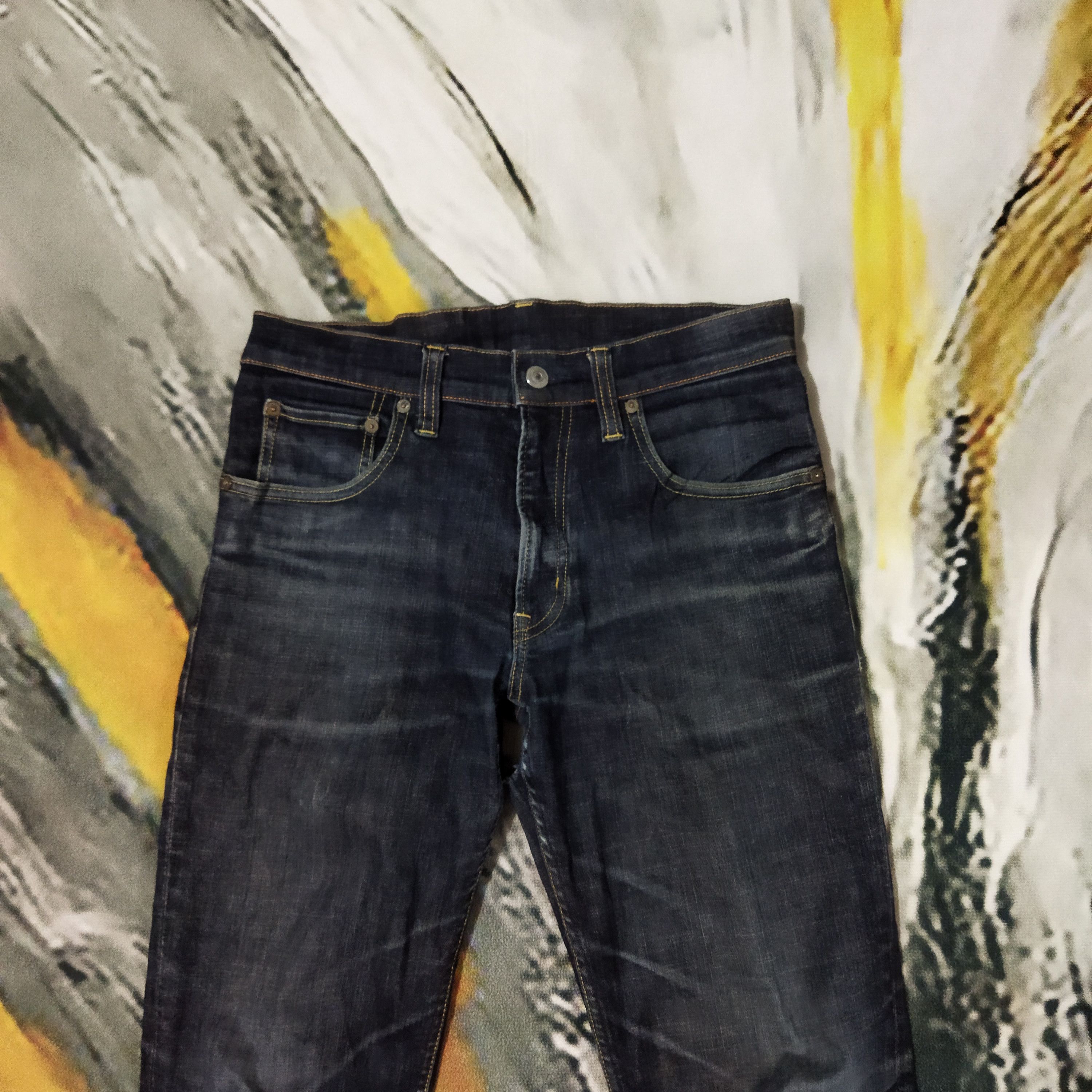 Japanese Brand VINTAGE JAPANESE SPRING WAIST DISTRESSED BLACK JEANS PANTS Size US 29 - 2 Thumbnail