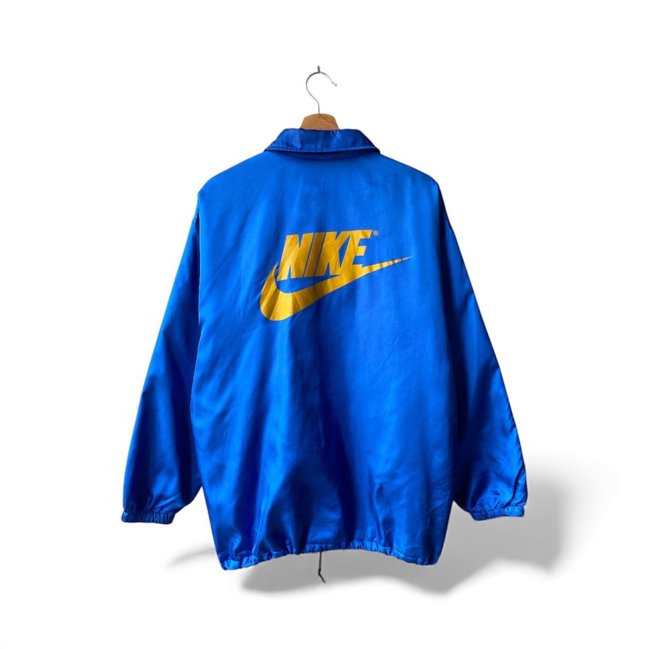 Nike Vintage 90s Nike Grey Tag Nylon Coach Jacket Size US M / EU 48-50 / 2 - 2 Thumbnail