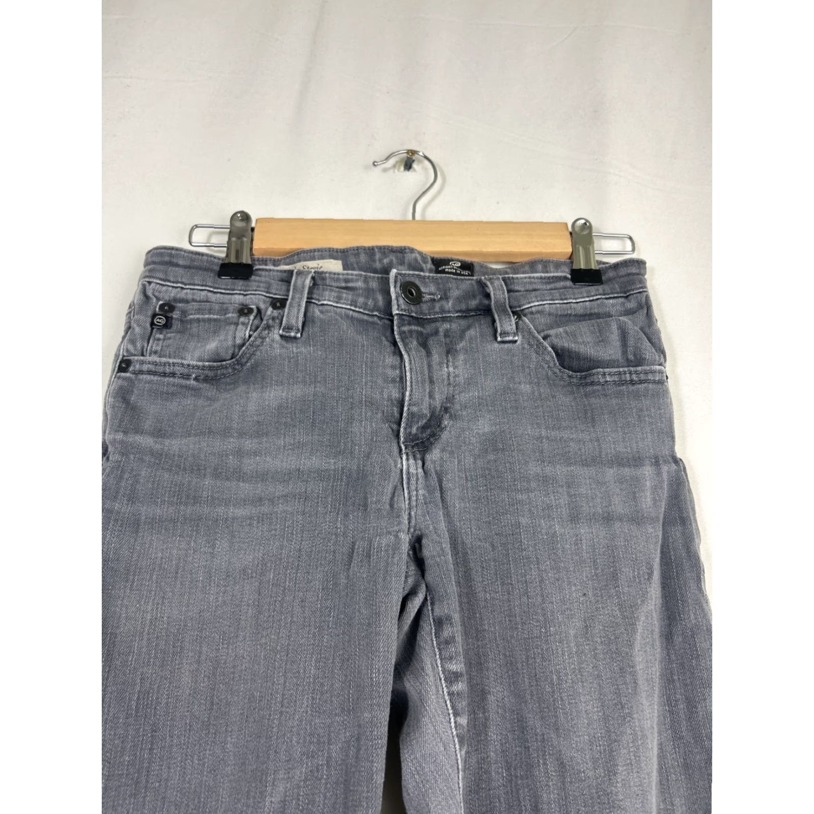 Vintage AG Adriano Goldschmied The Stevie Slim Straight Jeans 28x29 Gray Mens Jeans Size US 28 / EU 44 - 6 Thumbnail