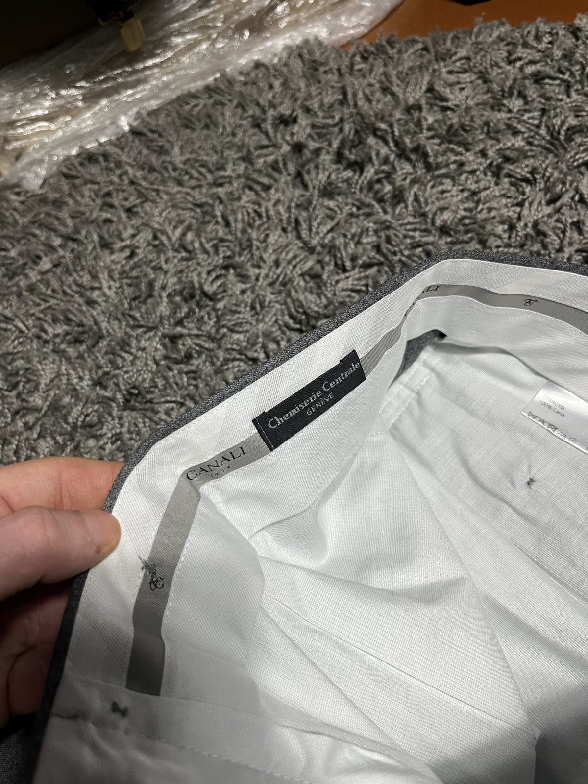 Canali CANALI WOOL TROUSERS 100% LANA WOOL STRETCH SIZE 34 EU / 50R Size 50R - 7 Thumbnail