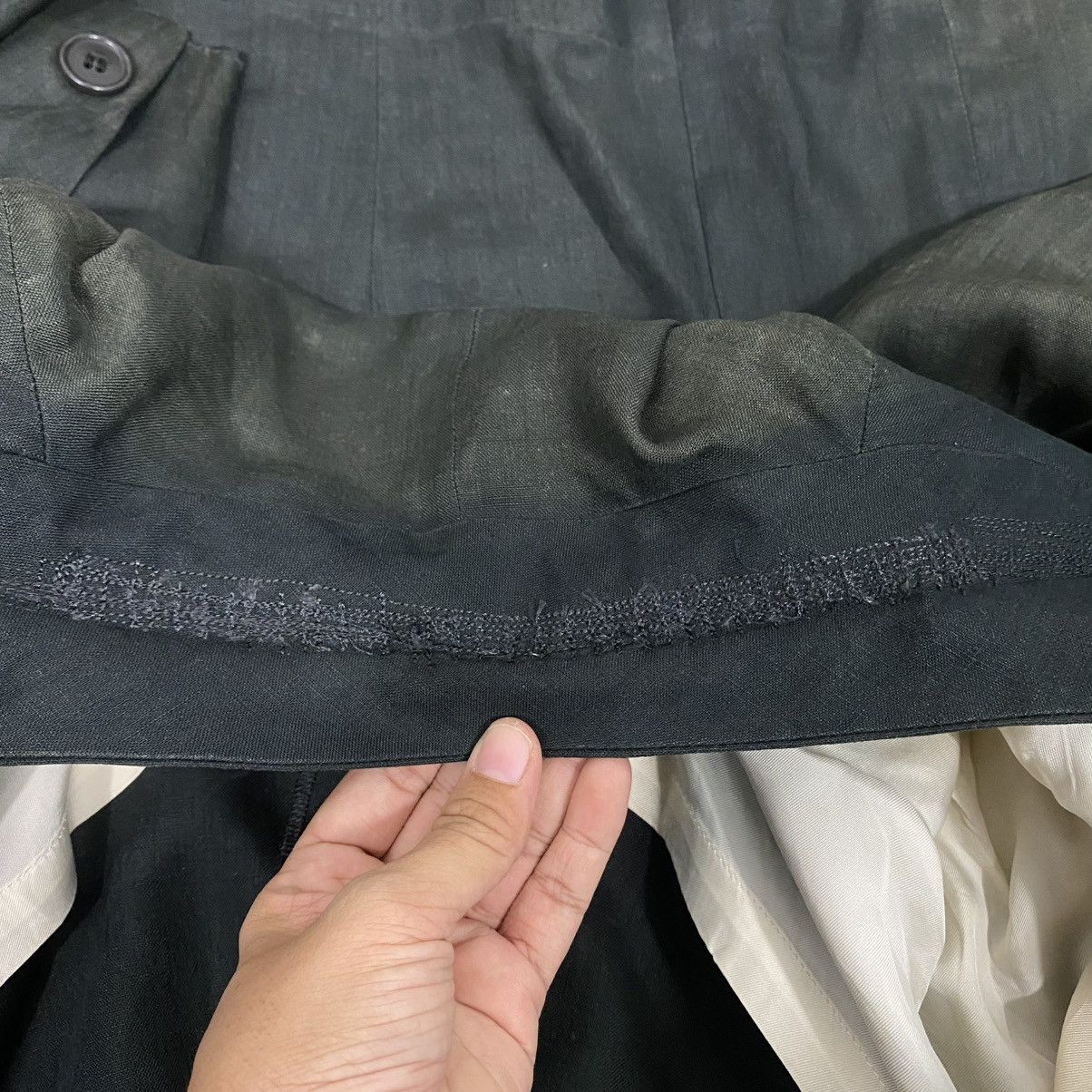 Thierry Mugler 🔥DISTRESSED RUNWAY STYLE JACKET DOUBLE BREAST THIERRY MUGLER Size US S / EU 44-46 / 1 - 22 Thumbnail