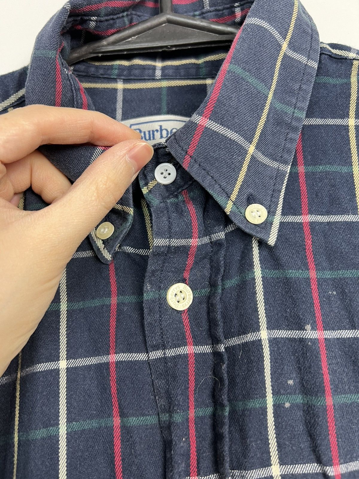 Burberry × Vintage Shirt Burberry Vintage 90’s Small Logo Burberrys Size M / US 6-8 / IT 42-44 - 3 Thumbnail