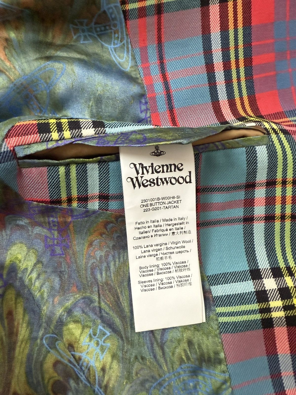 Vivienne Westwood Vivienne Westwood Lelio checked blazer Size 52S - 6 Thumbnail