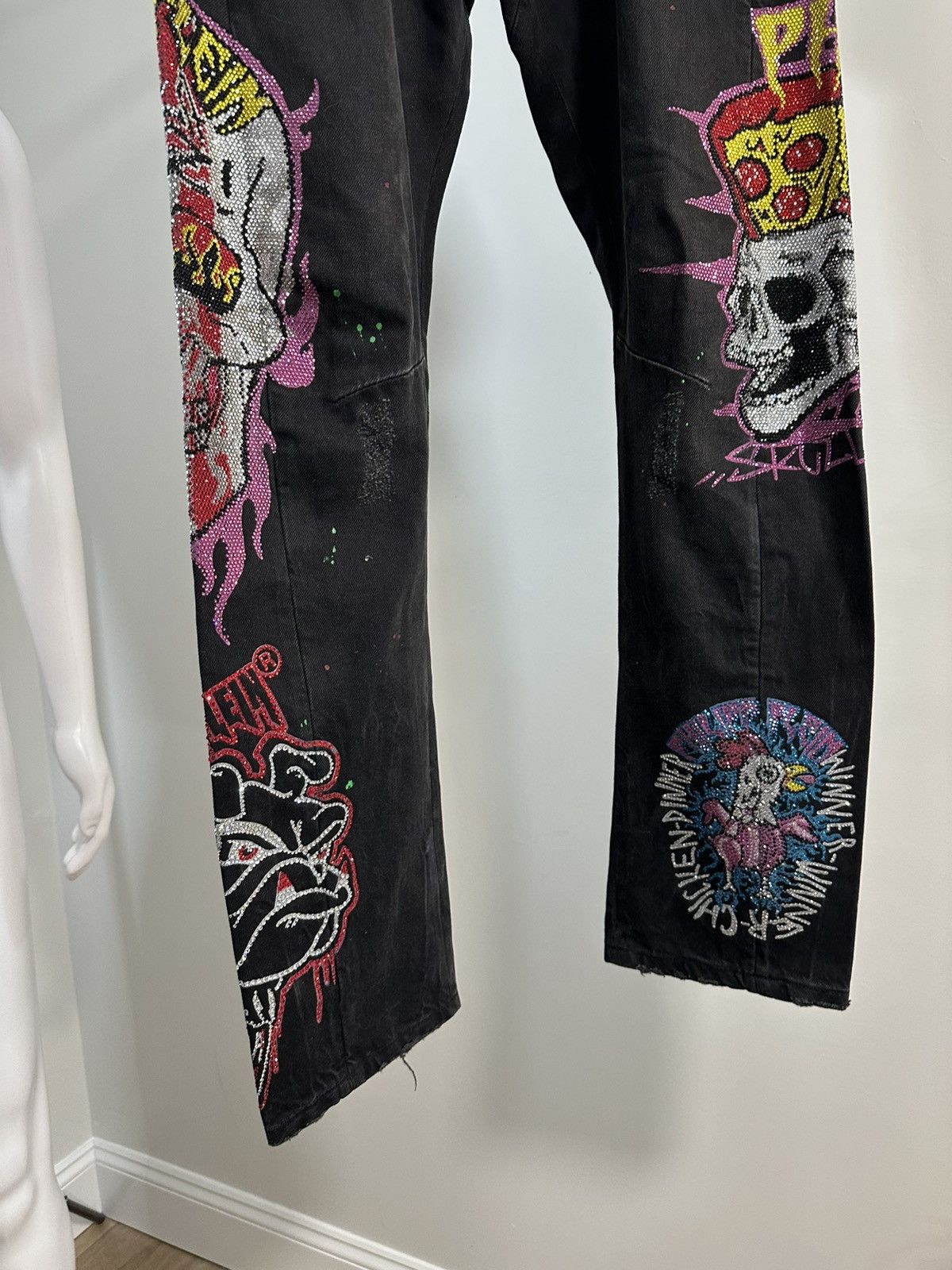 Philipp Plein Phillip Plein Skull Denim Size US 33 - 8 Thumbnail